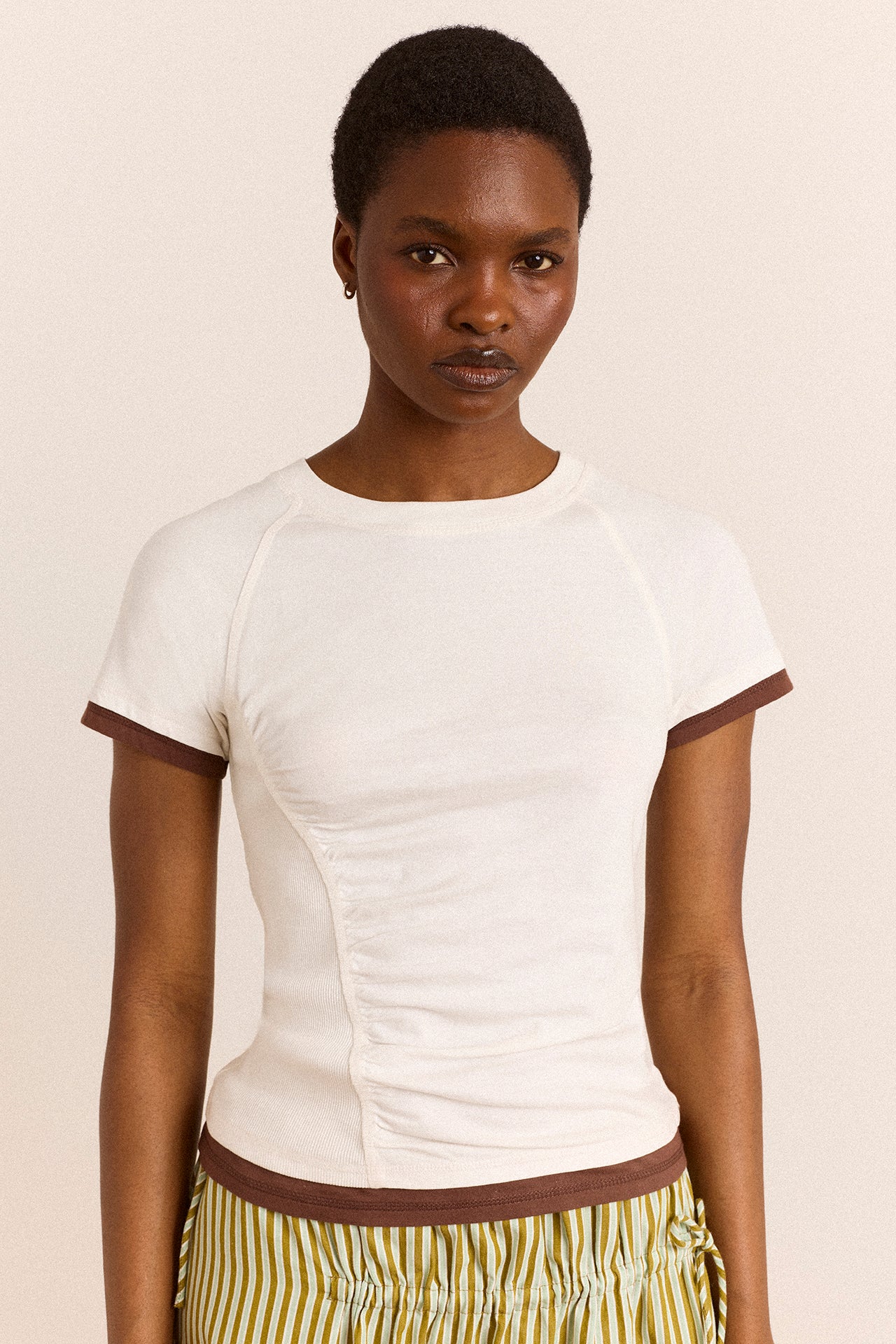 Alicia Short Sleeve Tee - White