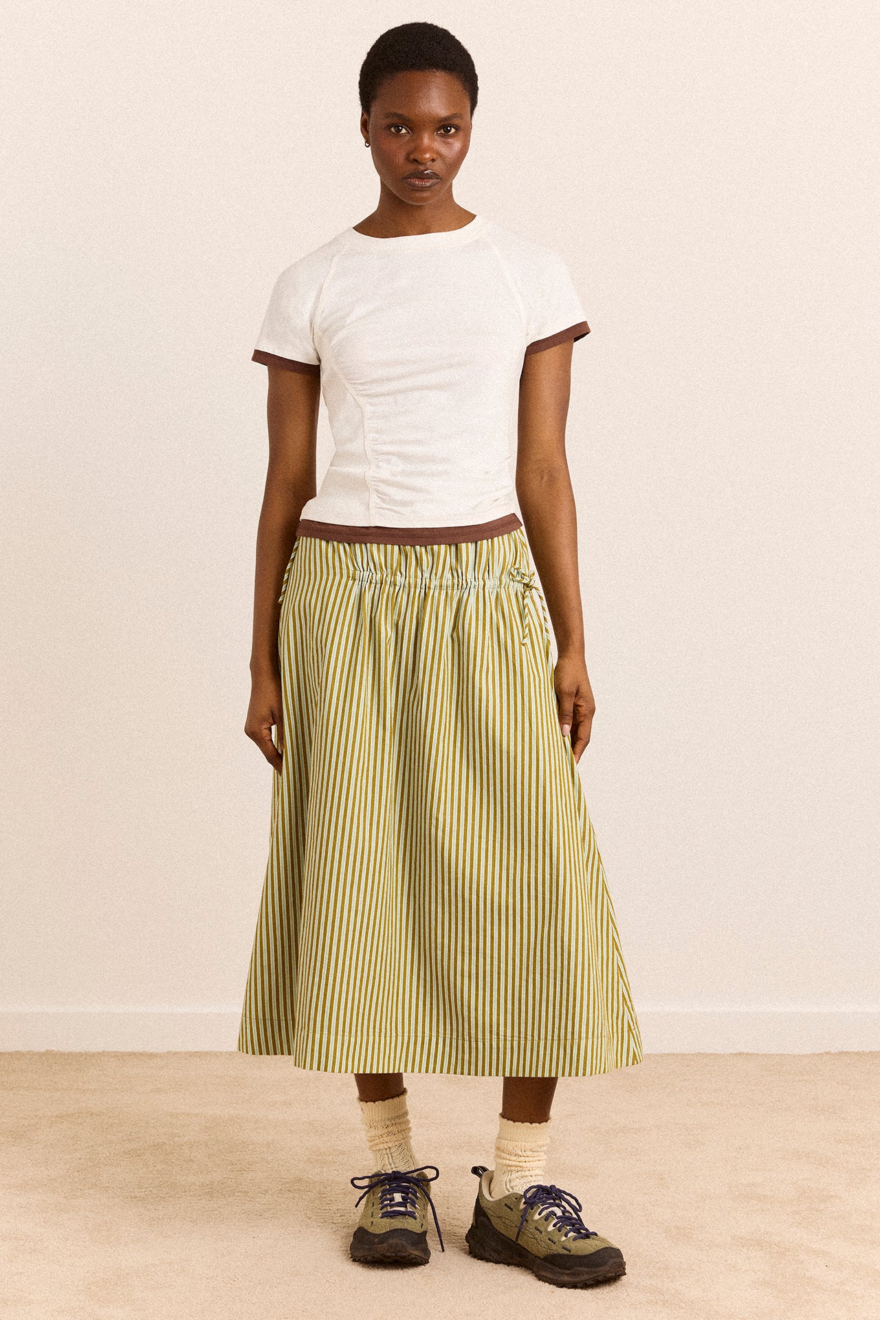 Alicia Short Sleeve Tee - White - Image 3