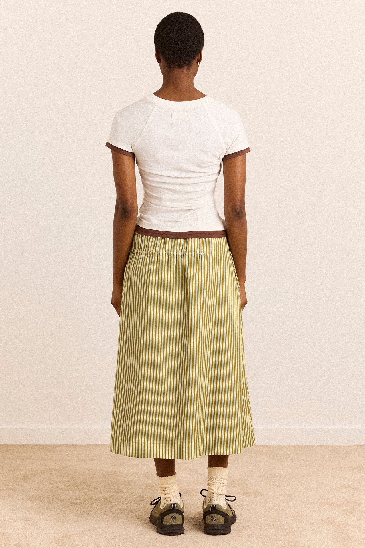 Alicia Short Sleeve Tee - White - Image 4