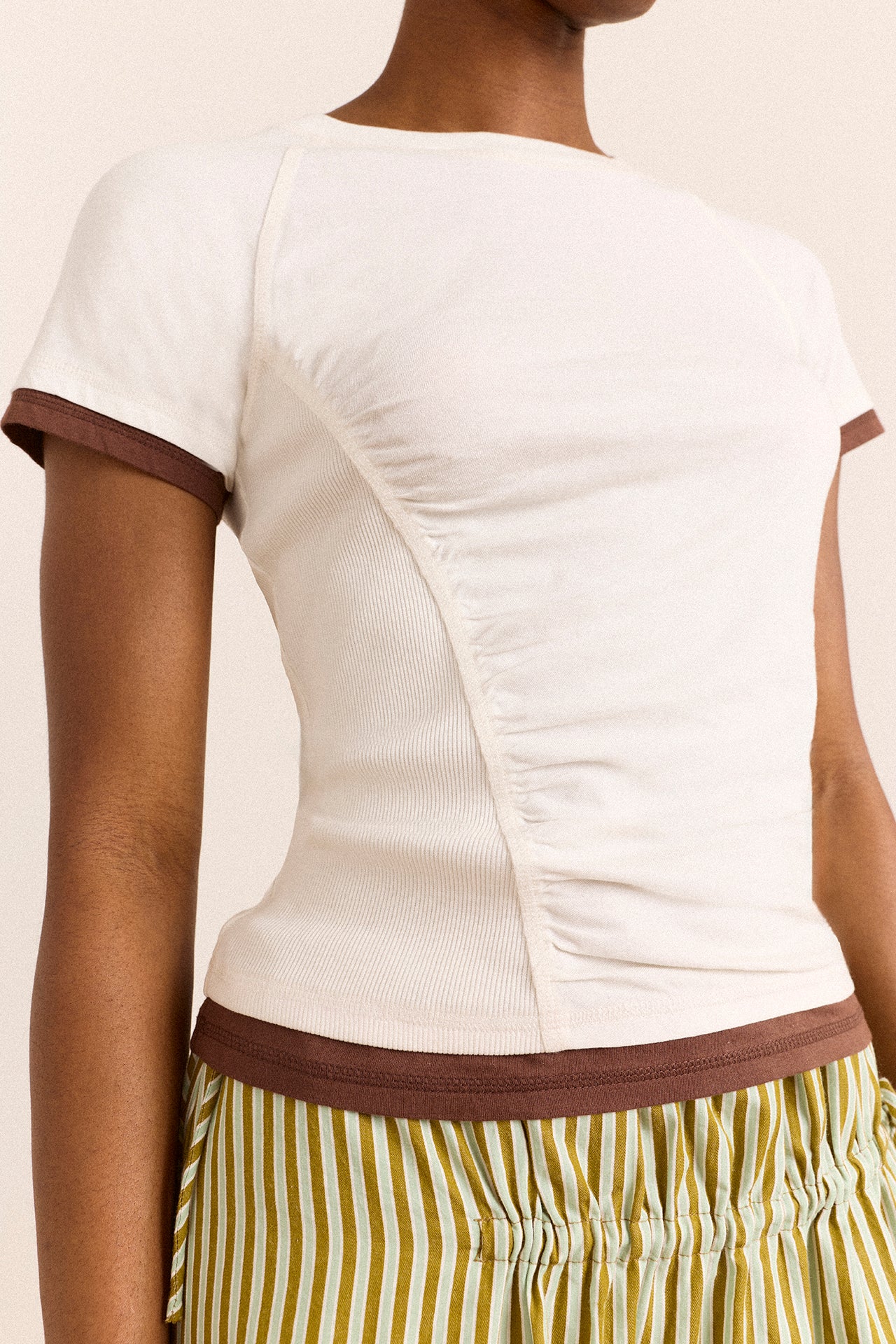 Alicia Short Sleeve Tee - White - Image 6