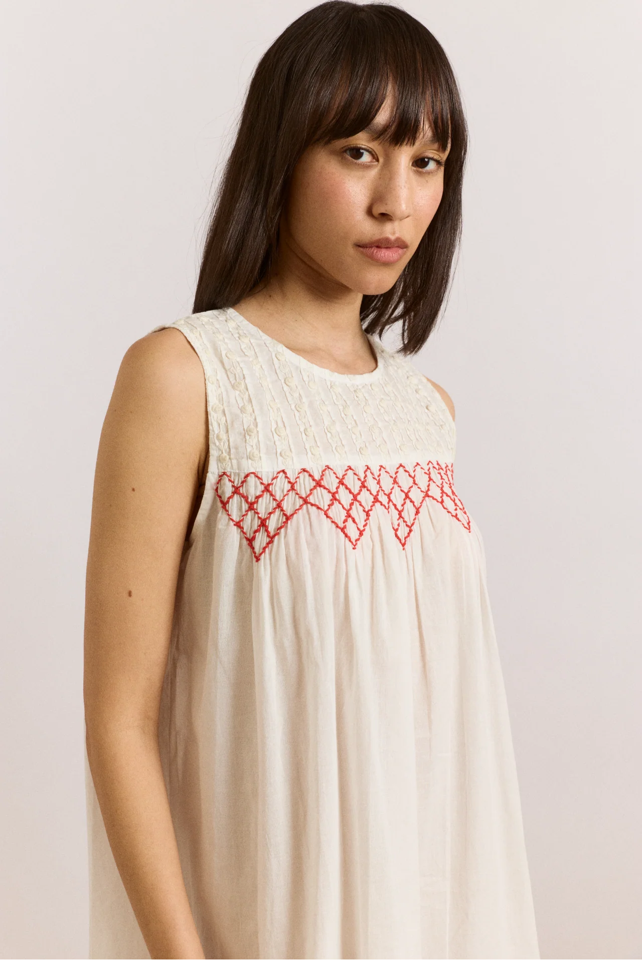 Ambrose Midi Night Dress - White - Image 3