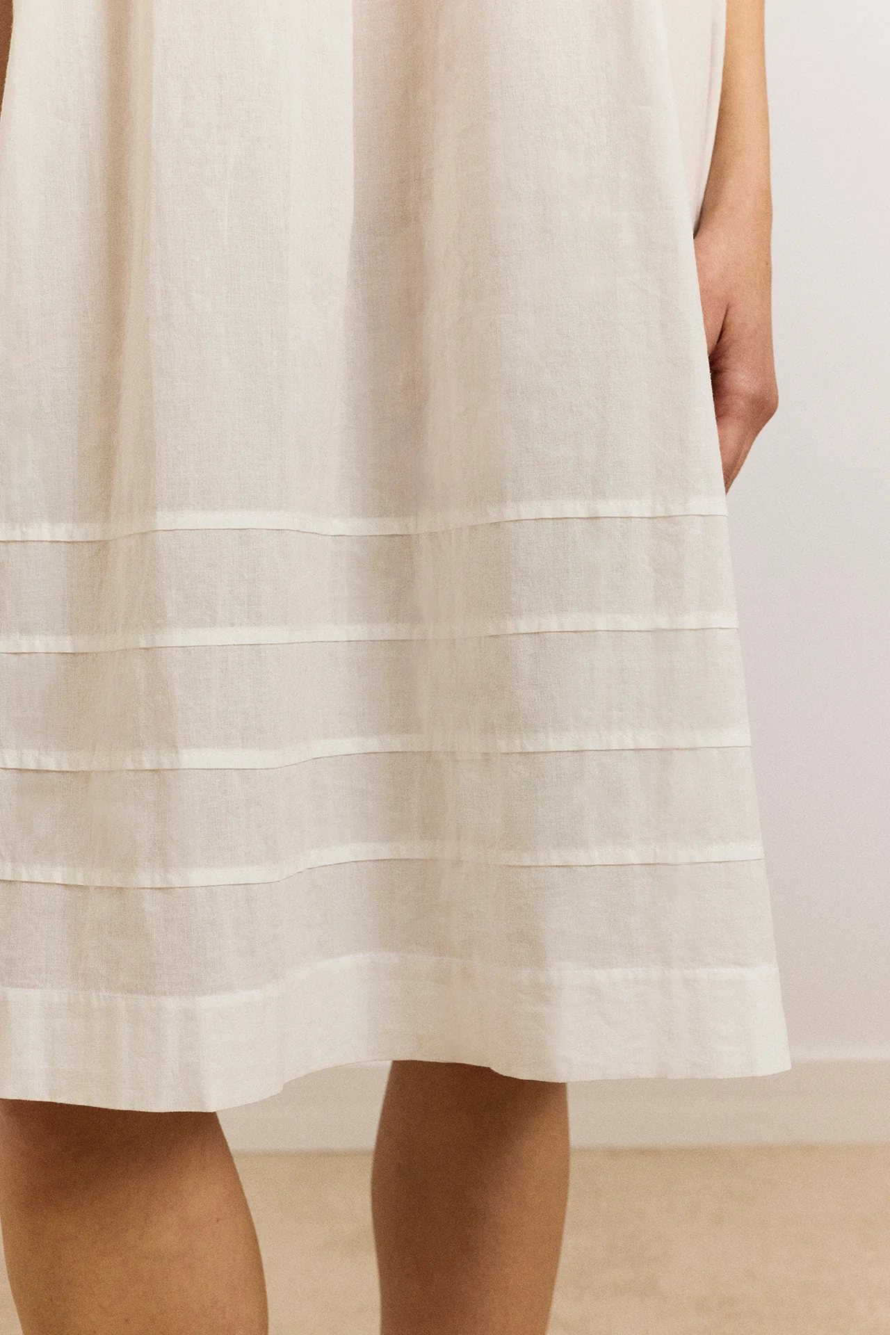 Ambrose Midi Night Dress - White - Image 5