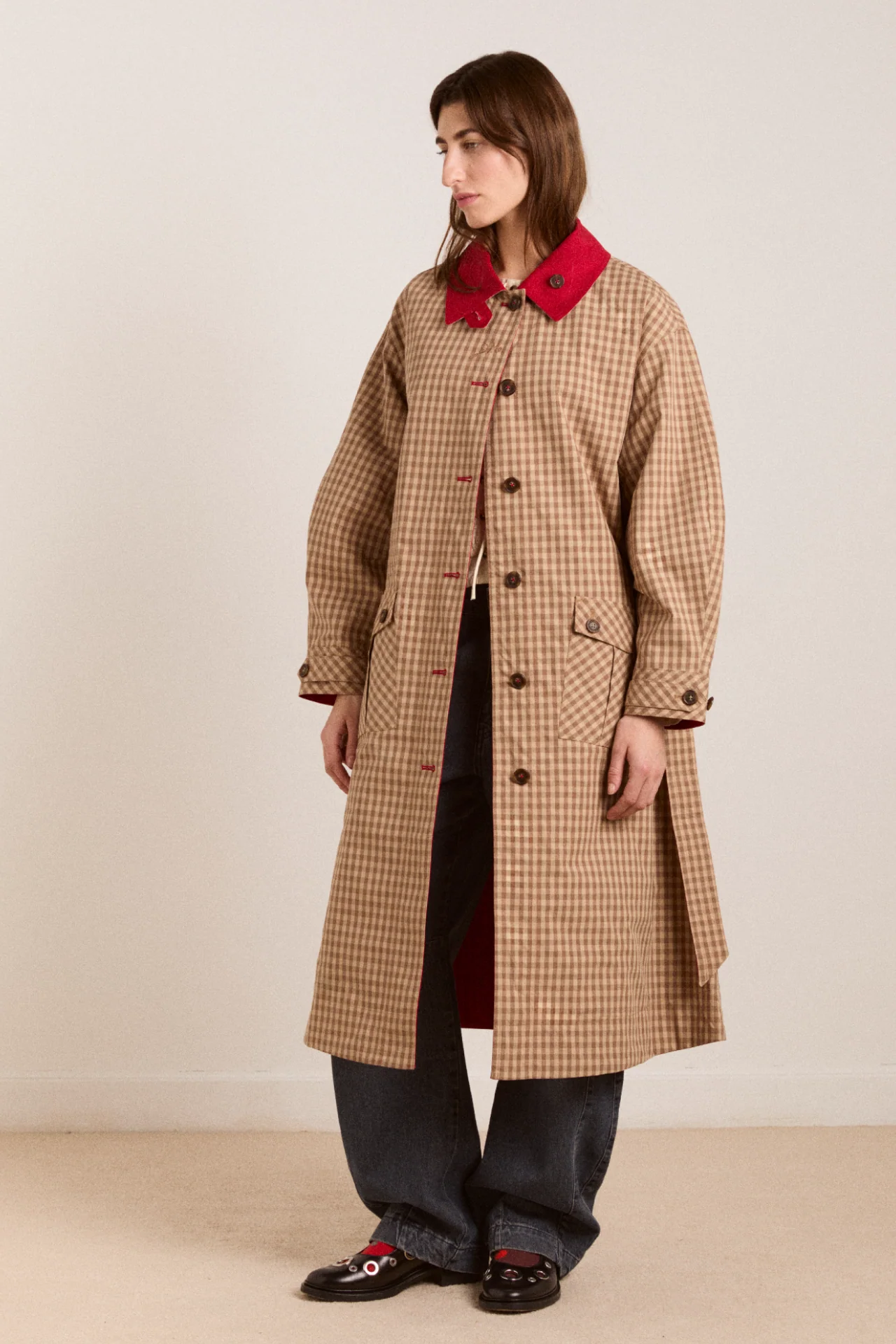 Anja Reversible Shower-Proof Trench - Image 5