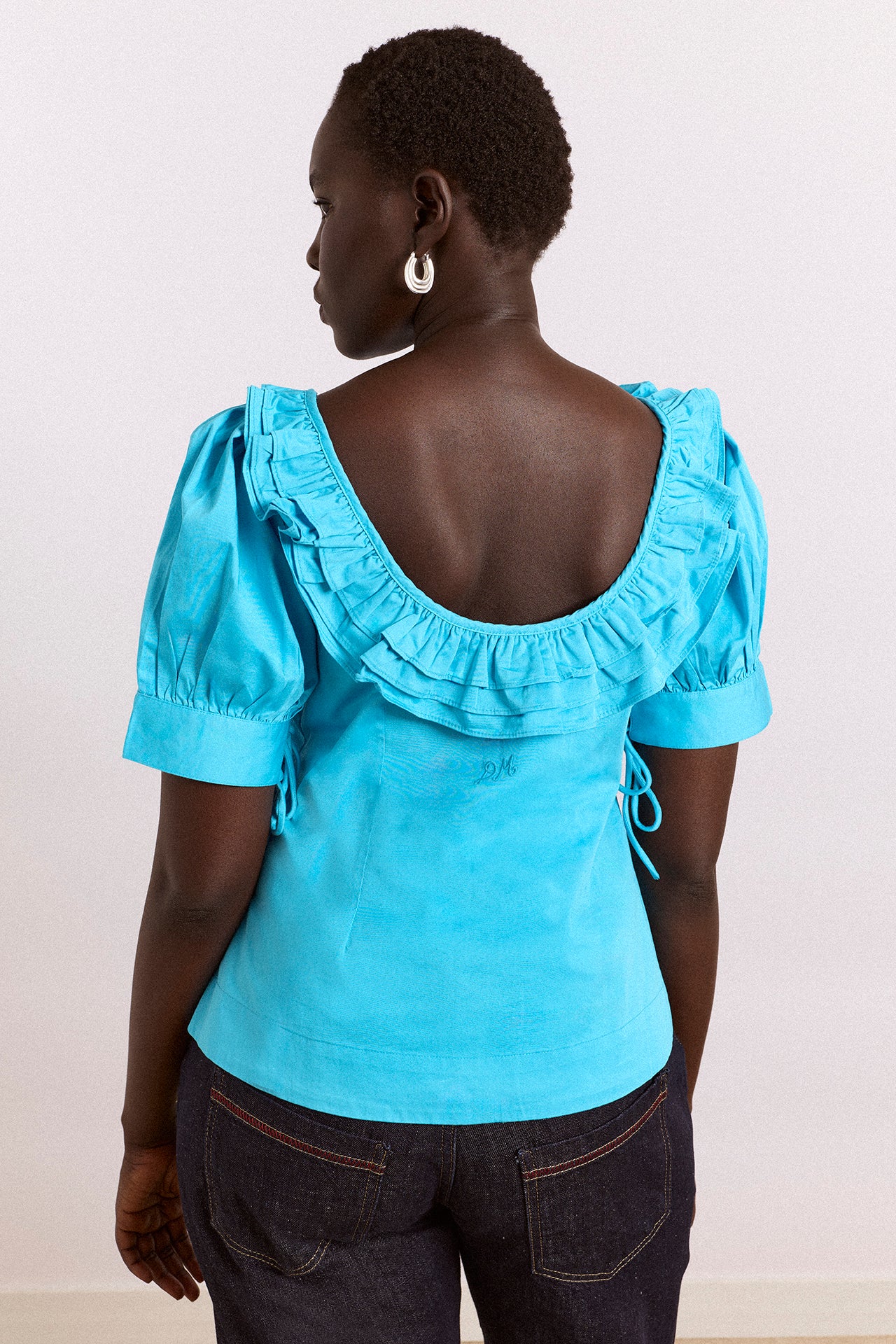 Anke Blouse - River Blue - Image 9