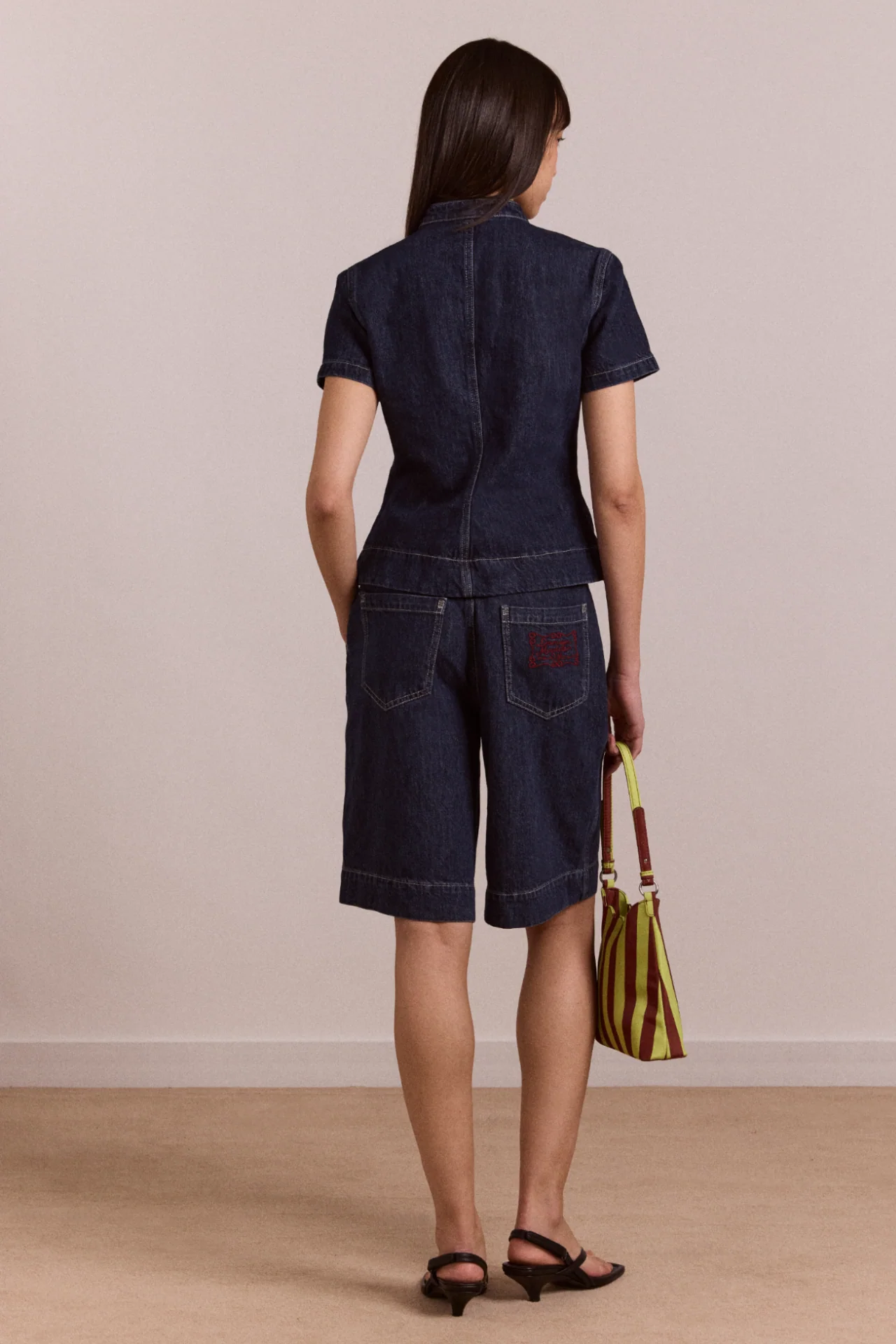 Annie Denim Shorts - Indigo - Image 7