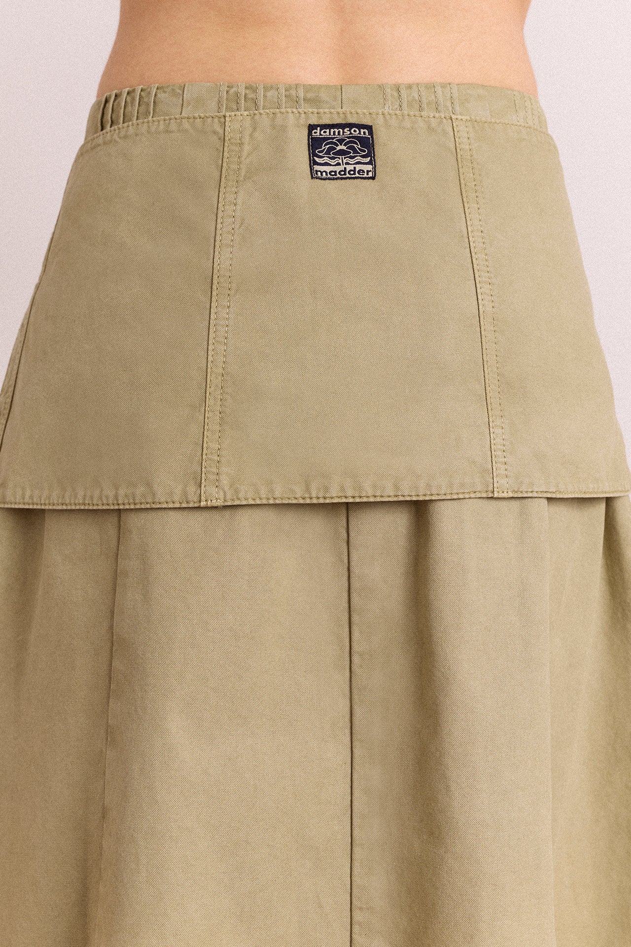 Arabella Skirt With Removable Belt- Sage Grey - Image 8