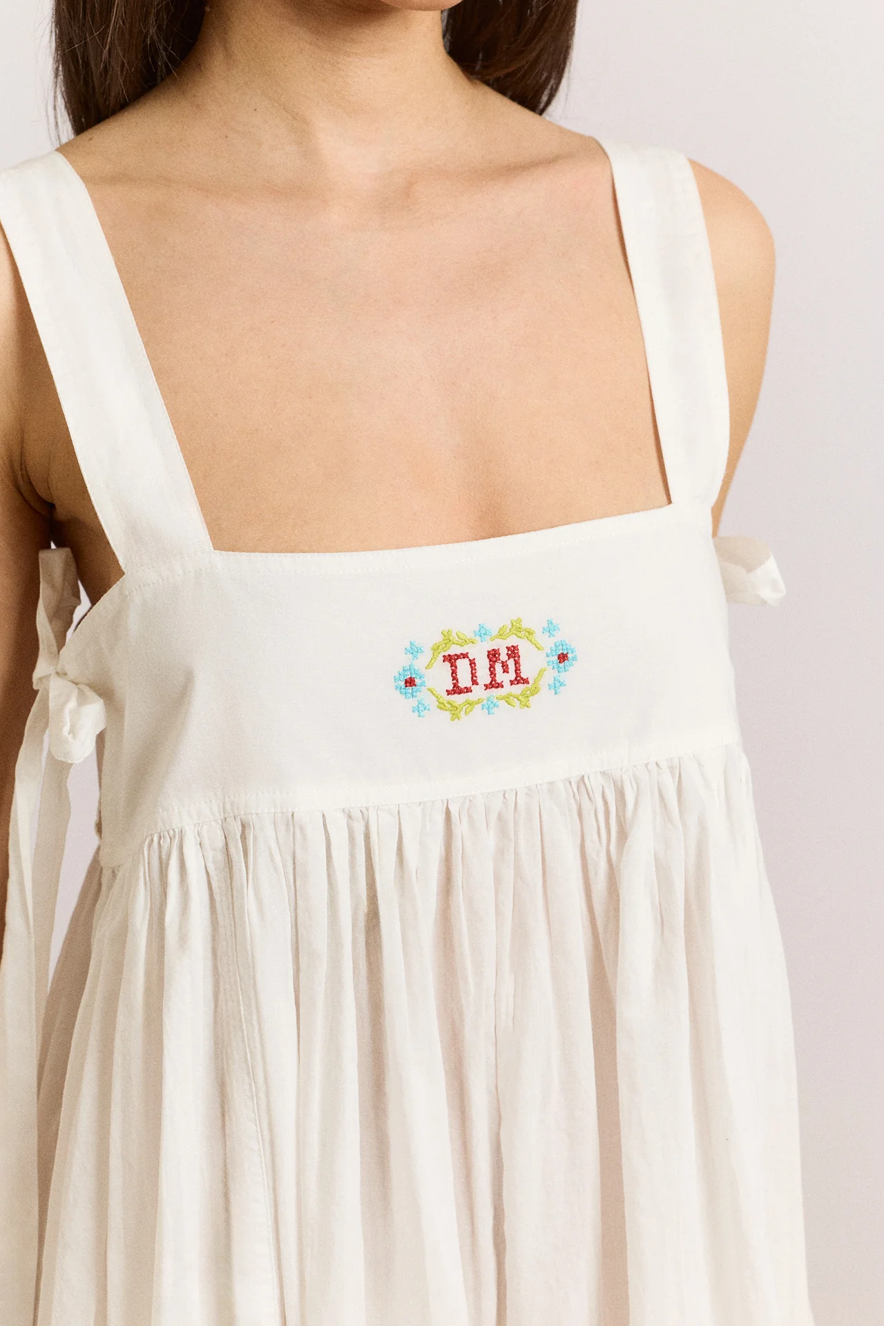Aspen Midi Night Dress - White - Image 6