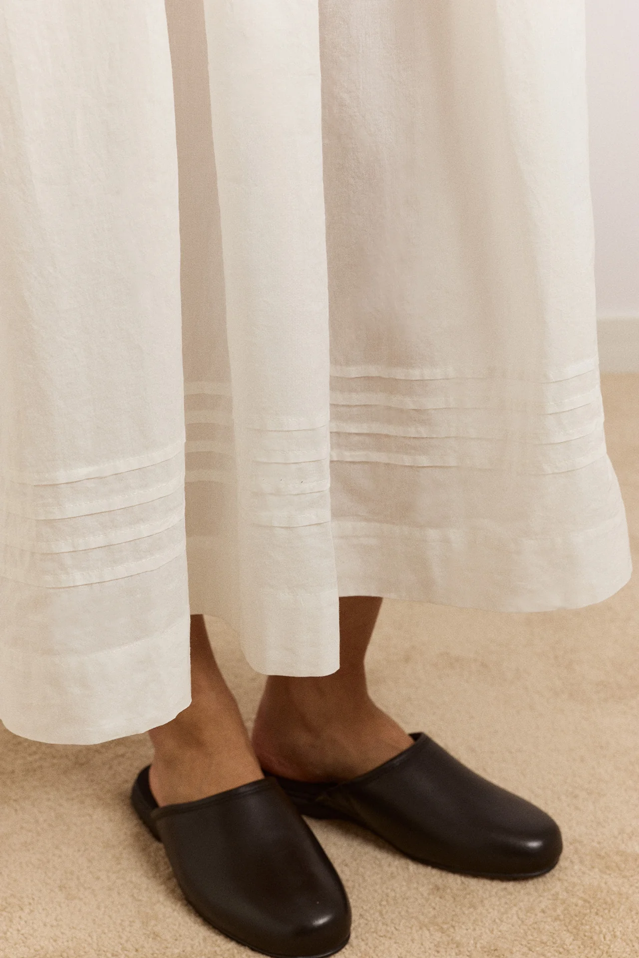 Aspen Midi Night Dress - White - Image 8