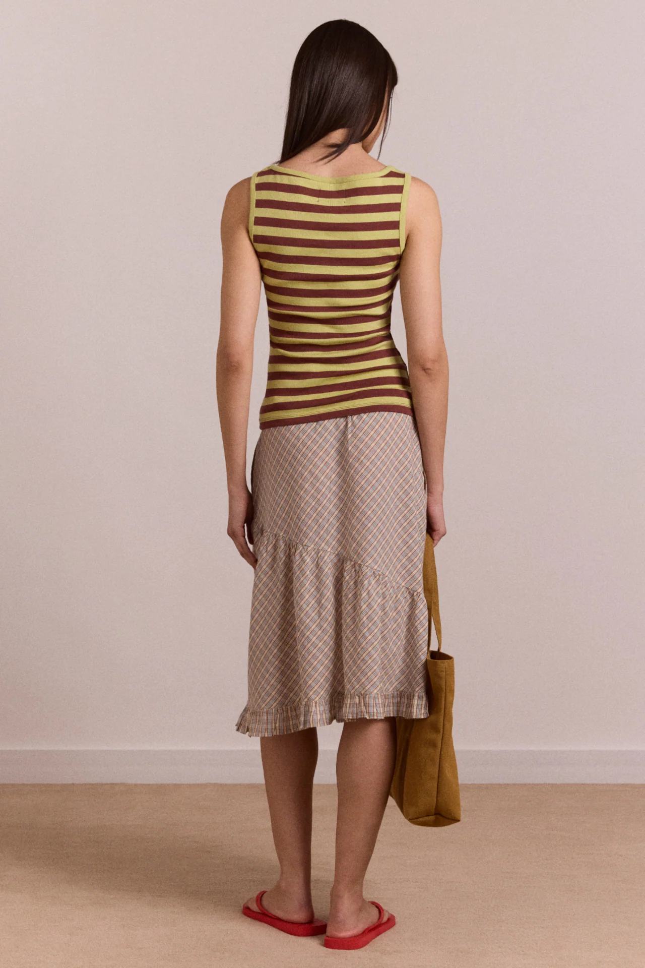 Avielle Tank - Green Stripe - Image 5