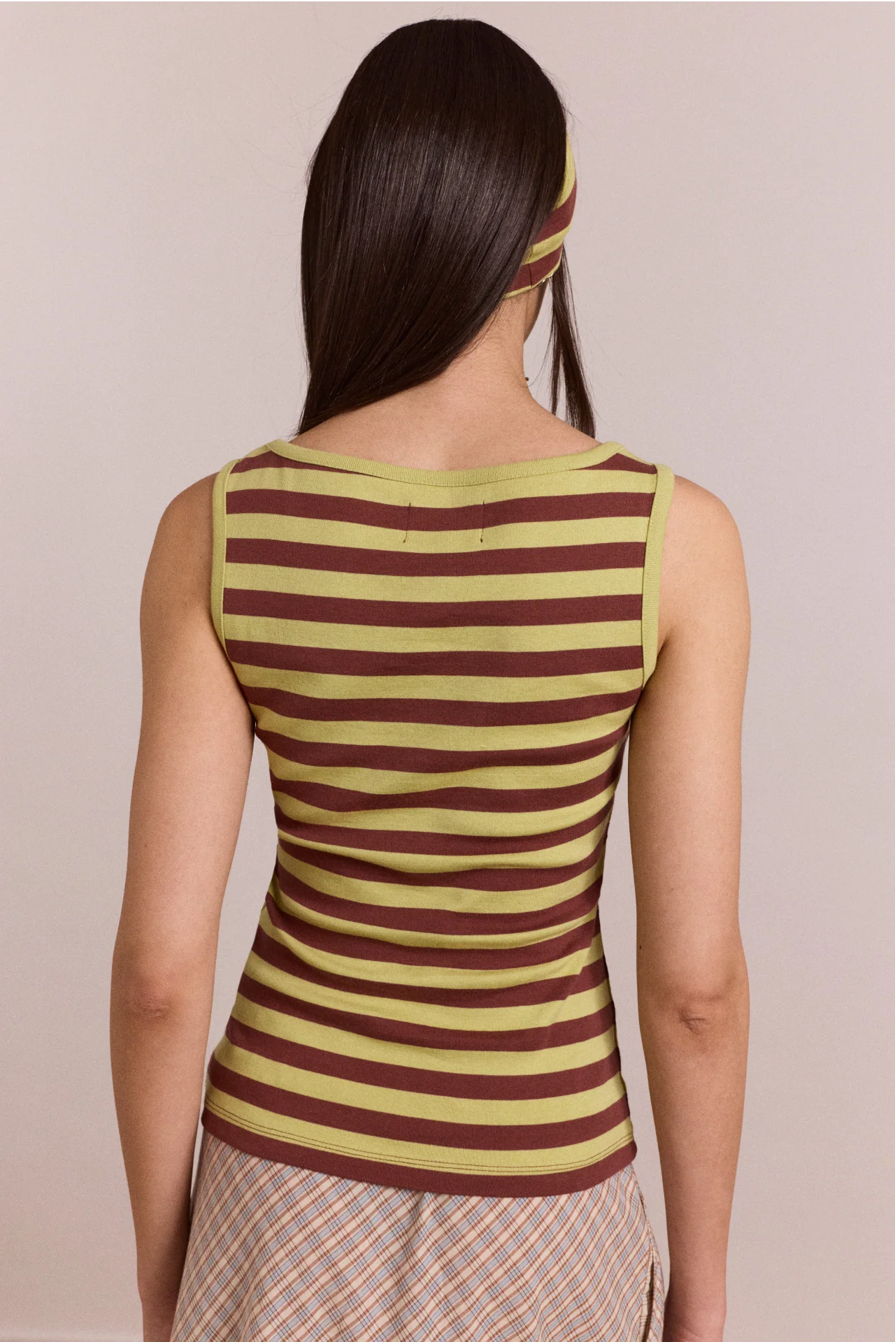 Avielle Tank - Green Stripe - Image 6