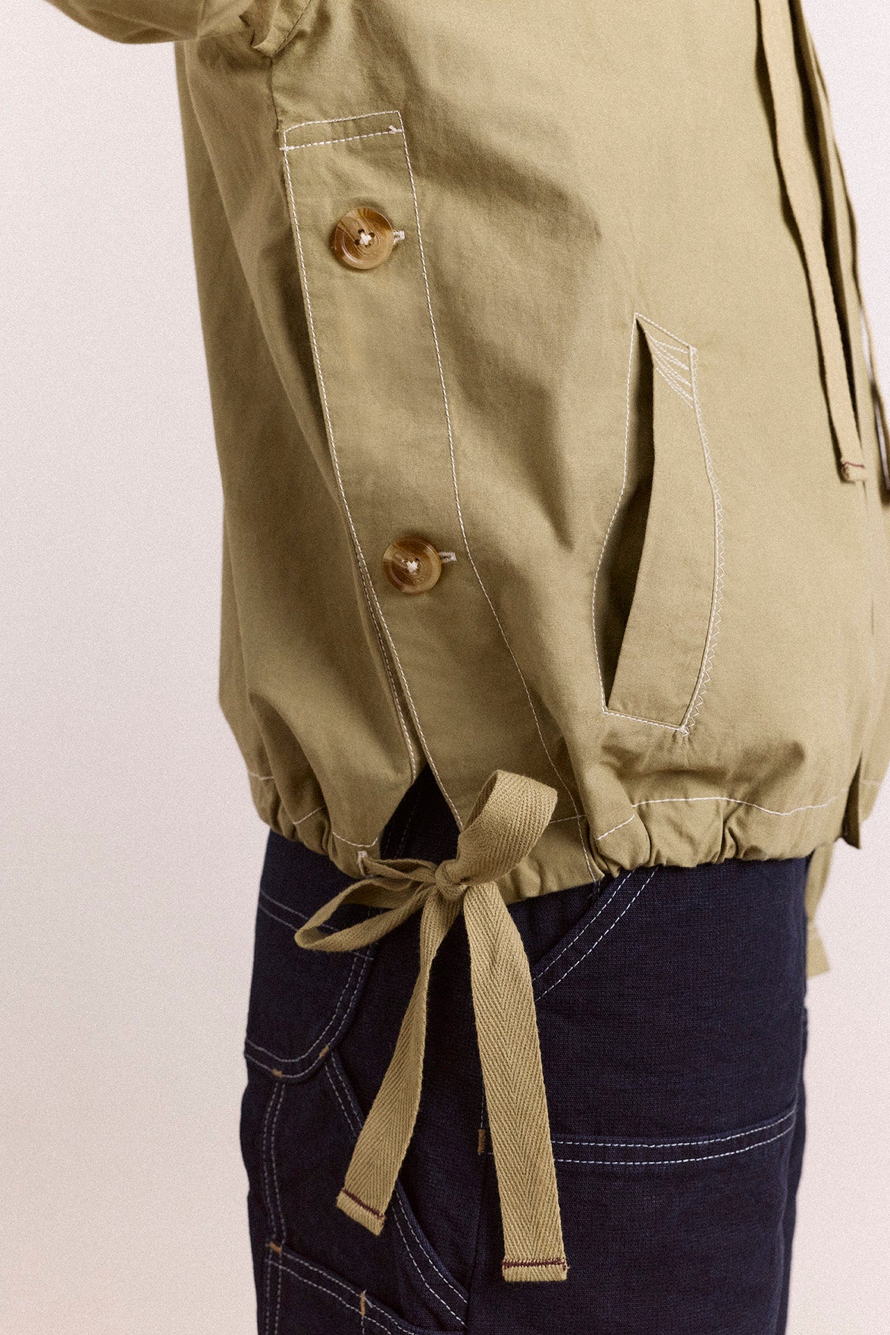 blake hooded jacket - sage - Image 11
