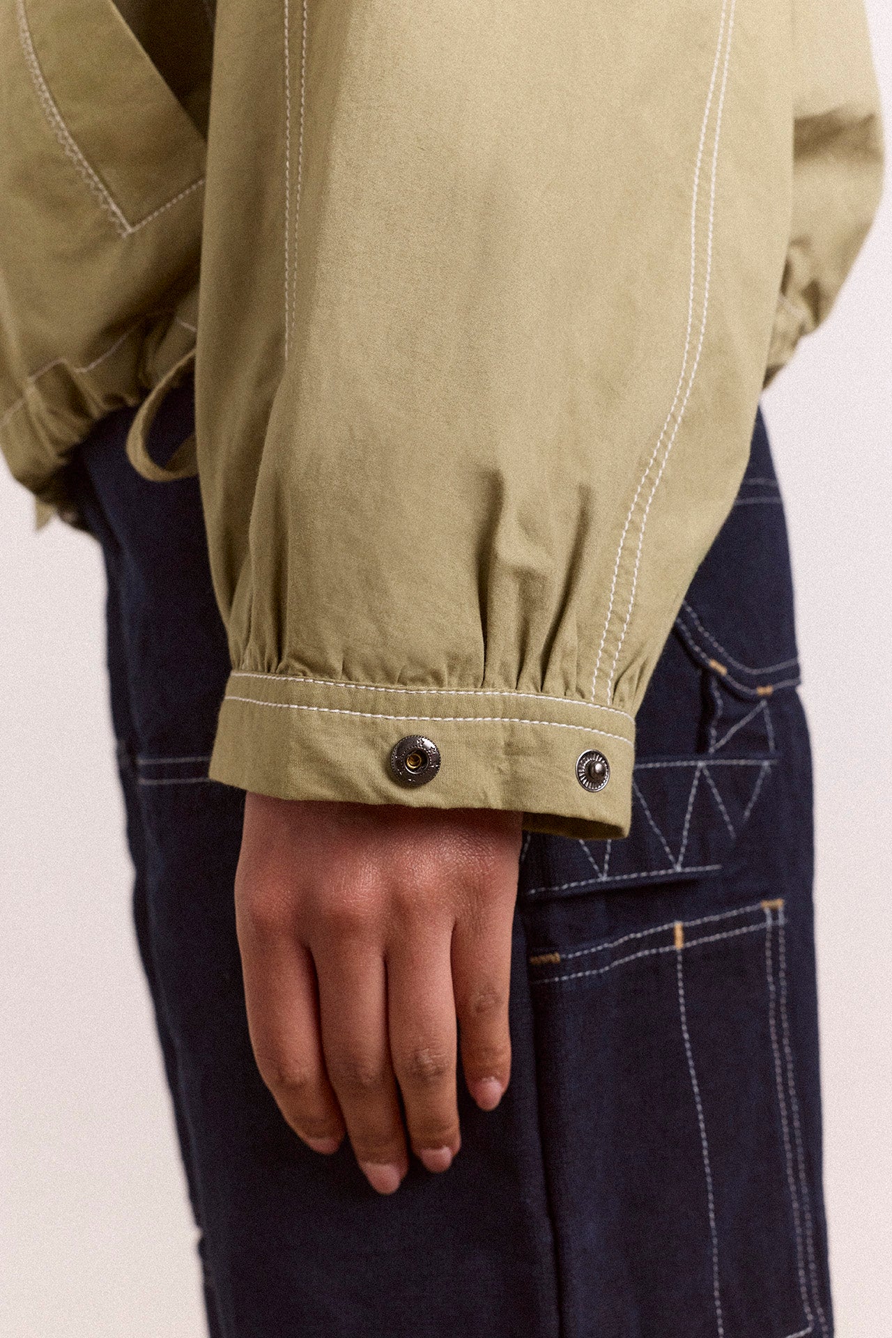blake hooded jacket - sage - Image 12