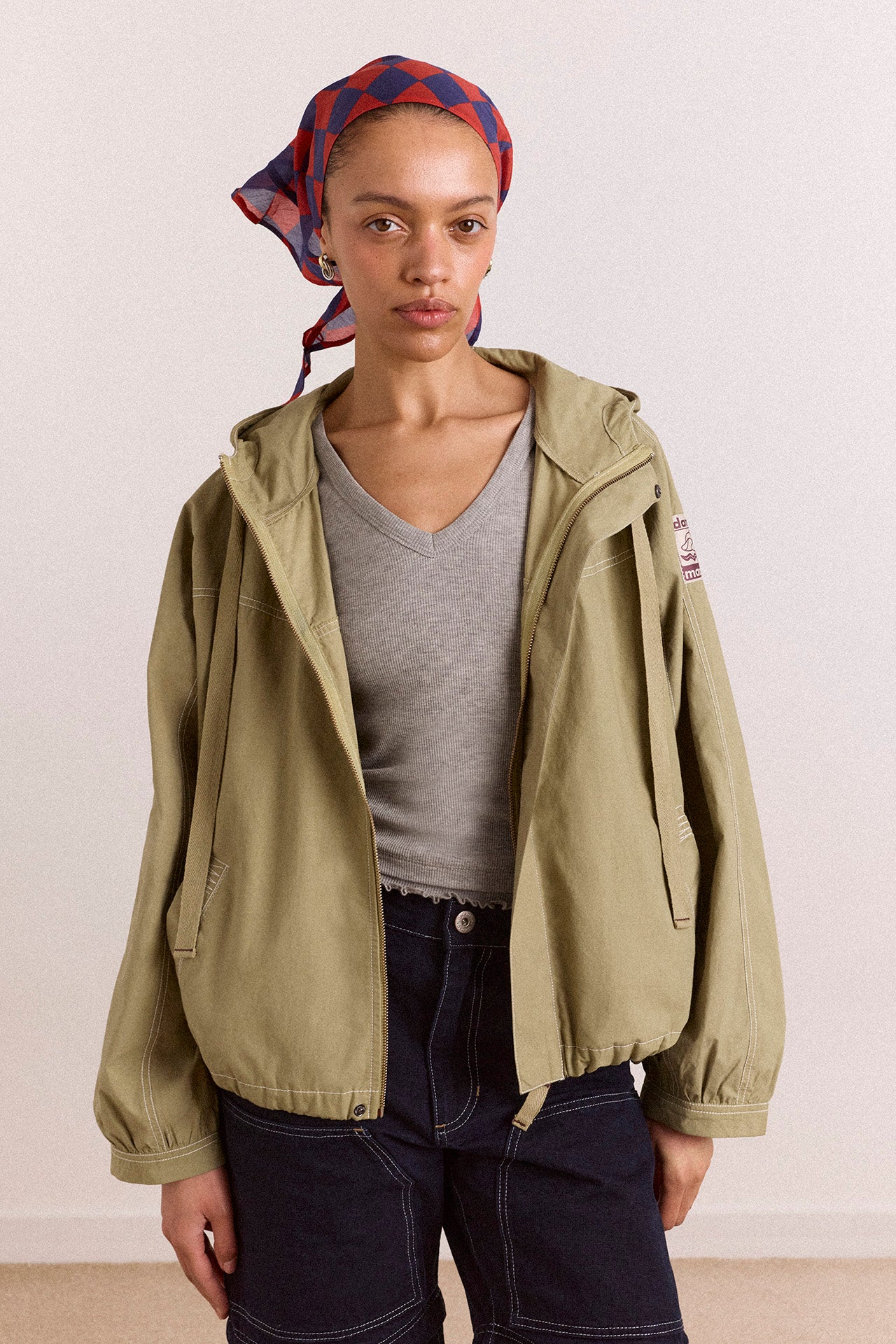 blake hooded jacket - sage - Image 5