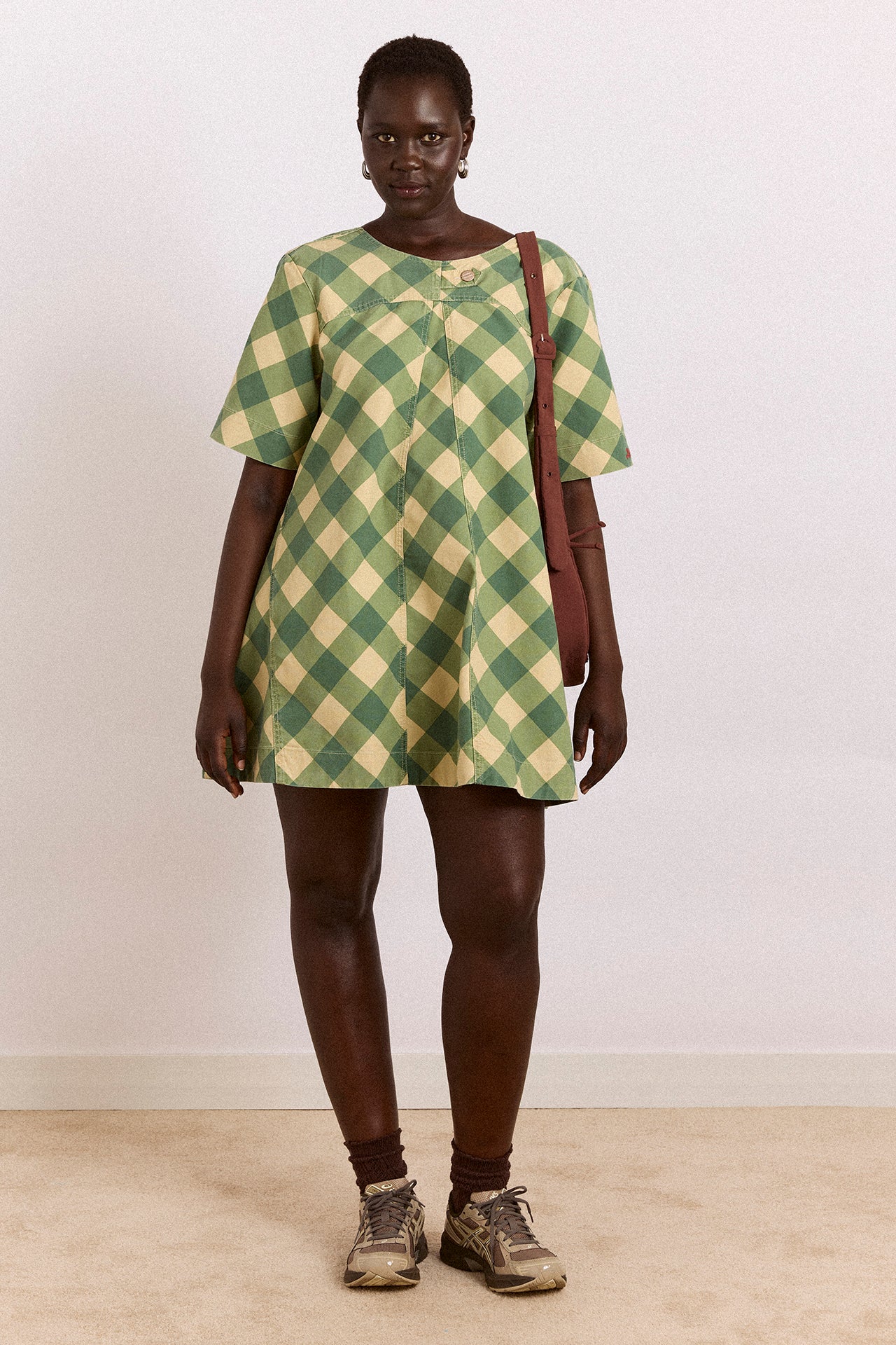 Reversible Bridget Mini Dress - Gingham - Image 2