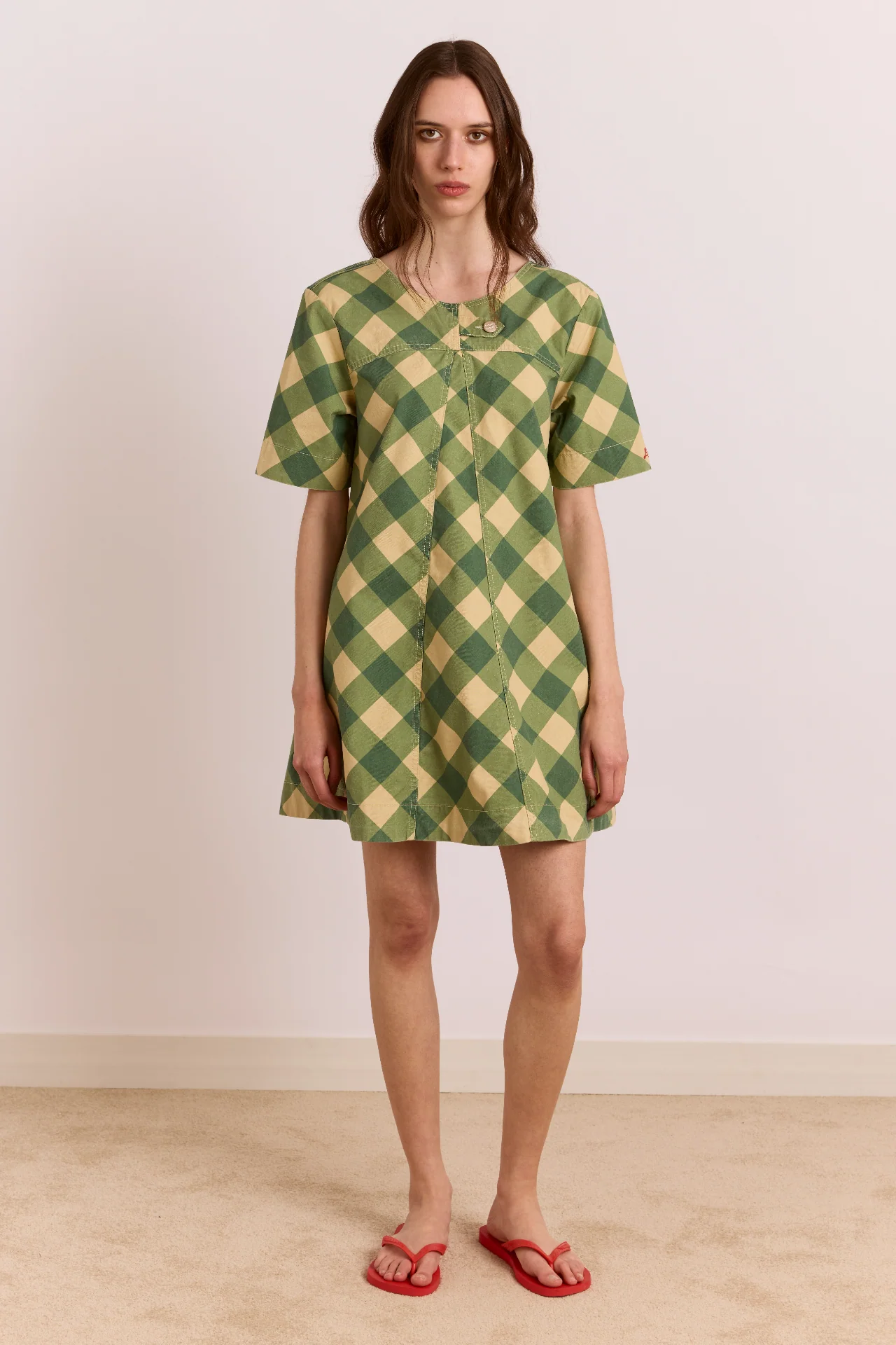 Reversible Bridget Mini Dress - Gingham - Image 4