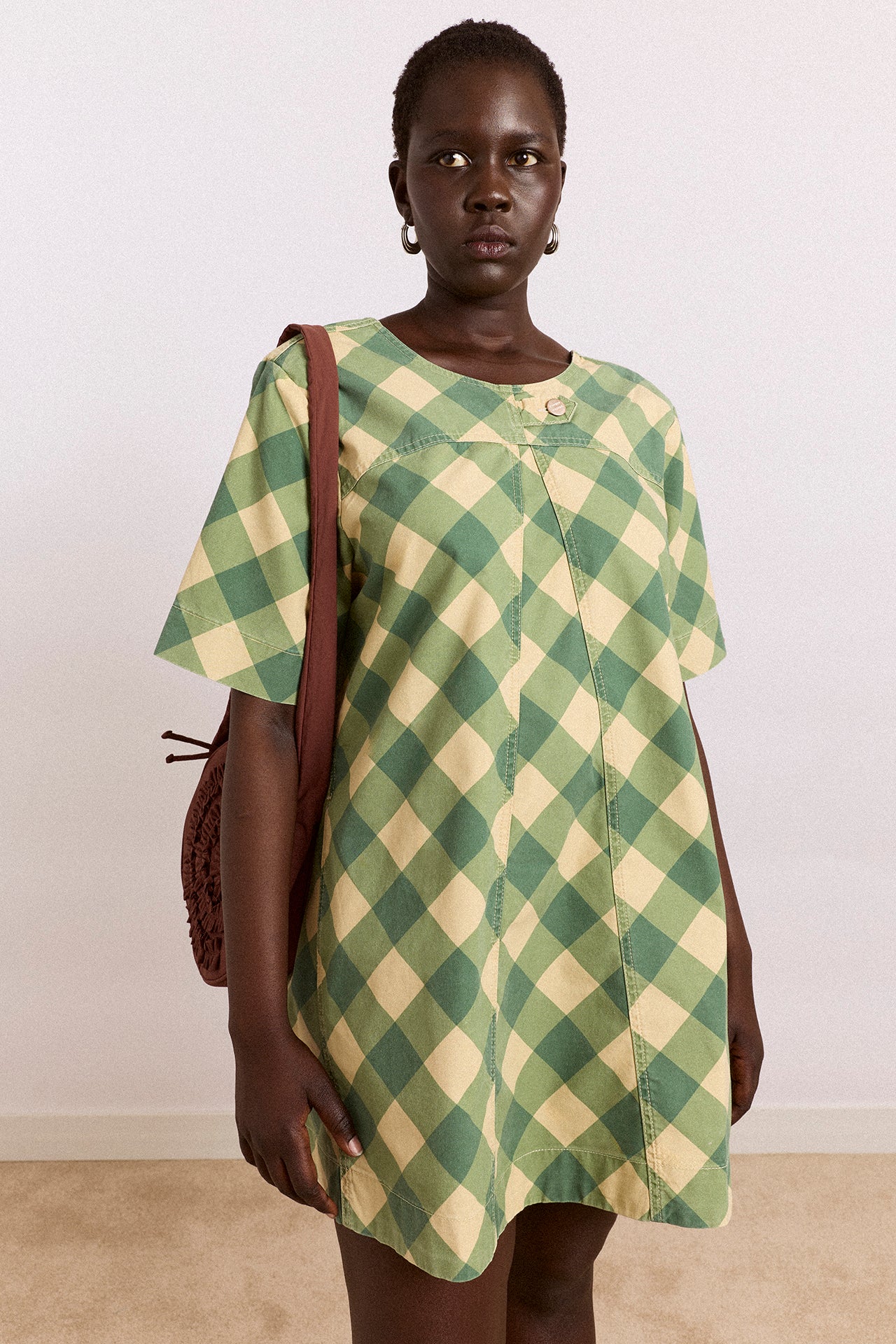 Reversible Bridget Mini Dress - Gingham - Image 7