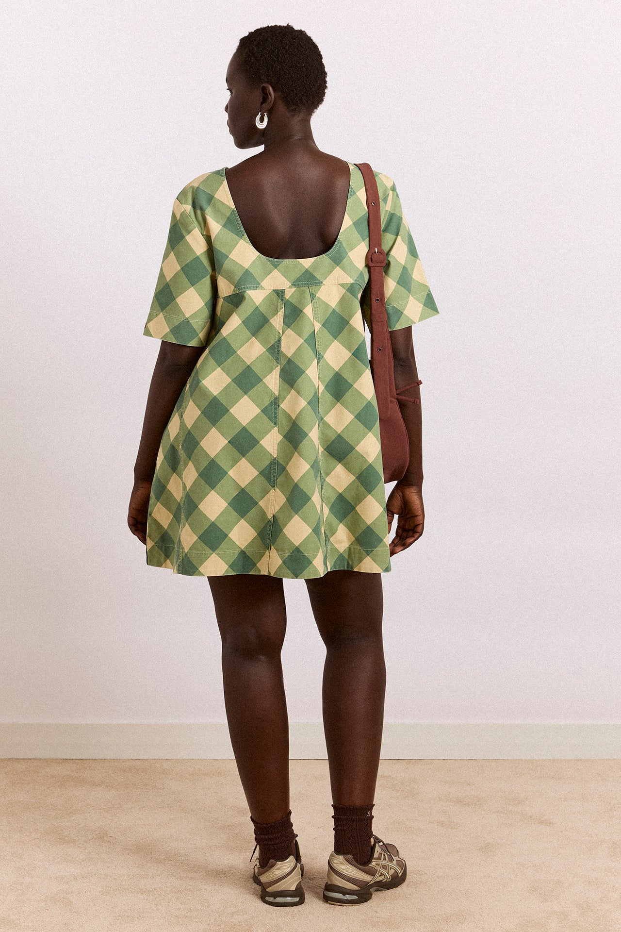 Reversible Bridget Mini Dress - Gingham - Image 8
