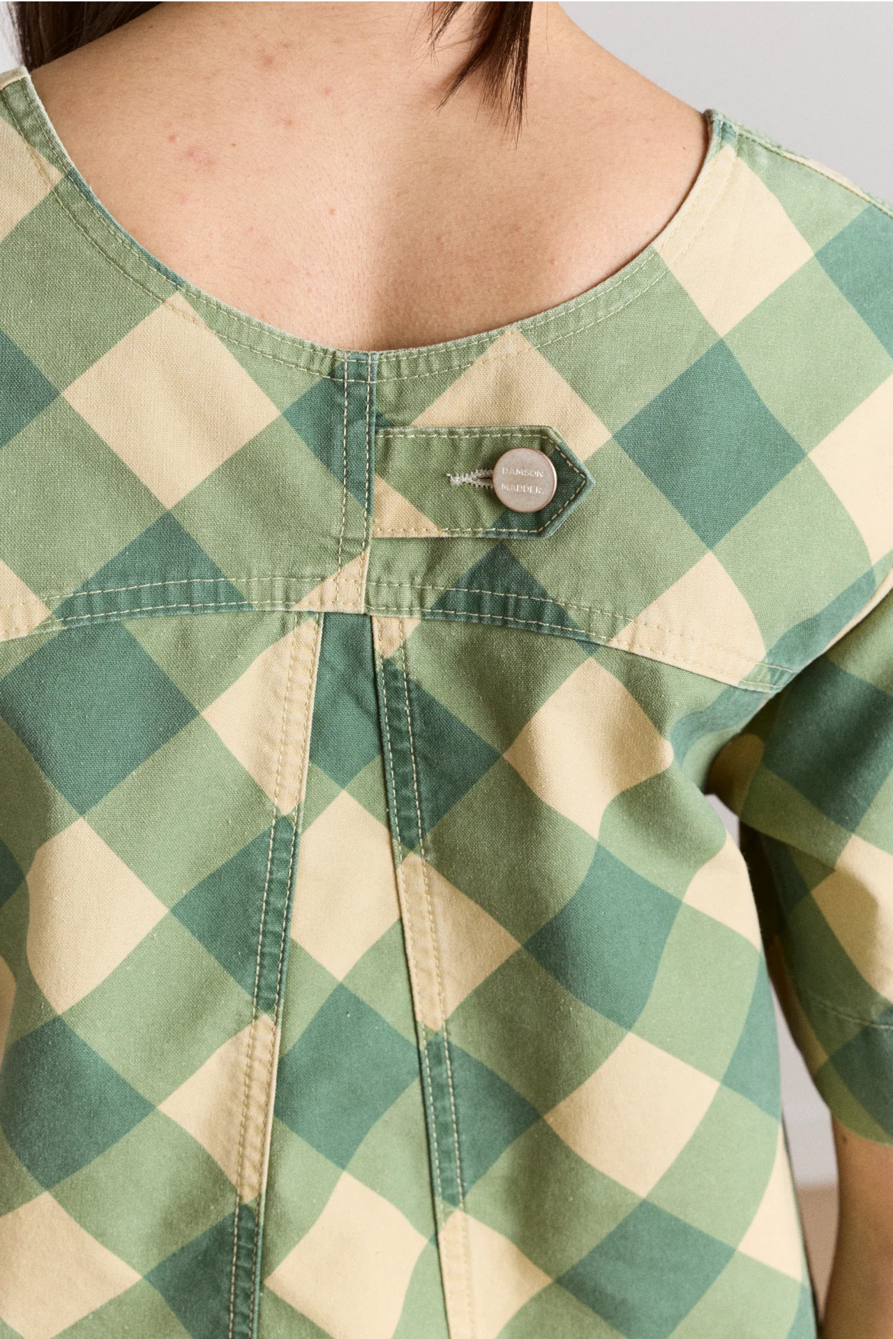 Reversible Bridget Mini Dress - Gingham - Image 9
