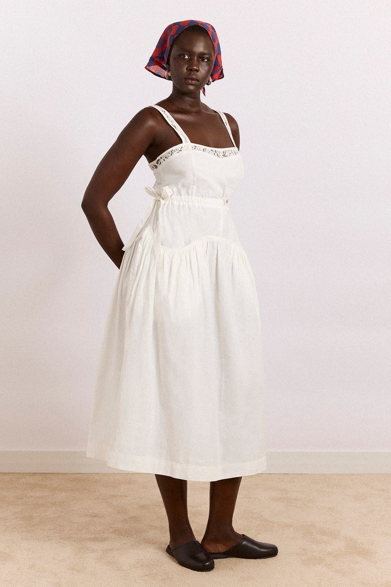 Campbell Midi Dress - White - Image 2