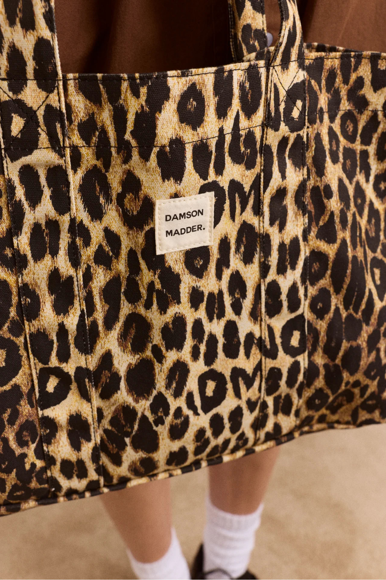 Canvas Leopard Tote Bag - Image 4