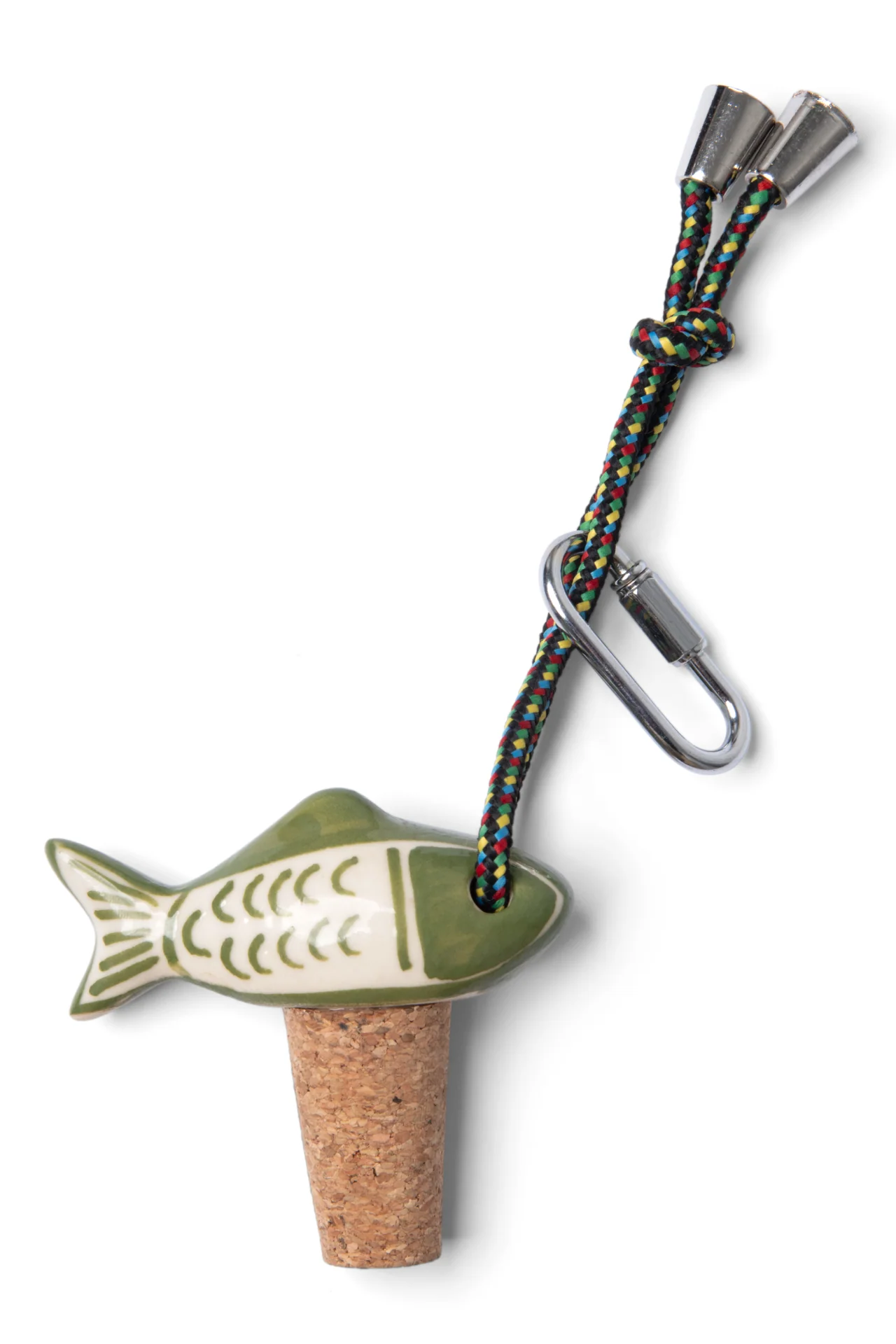 Hand Painted Ceramic Fish Bottle Stop - Image 3