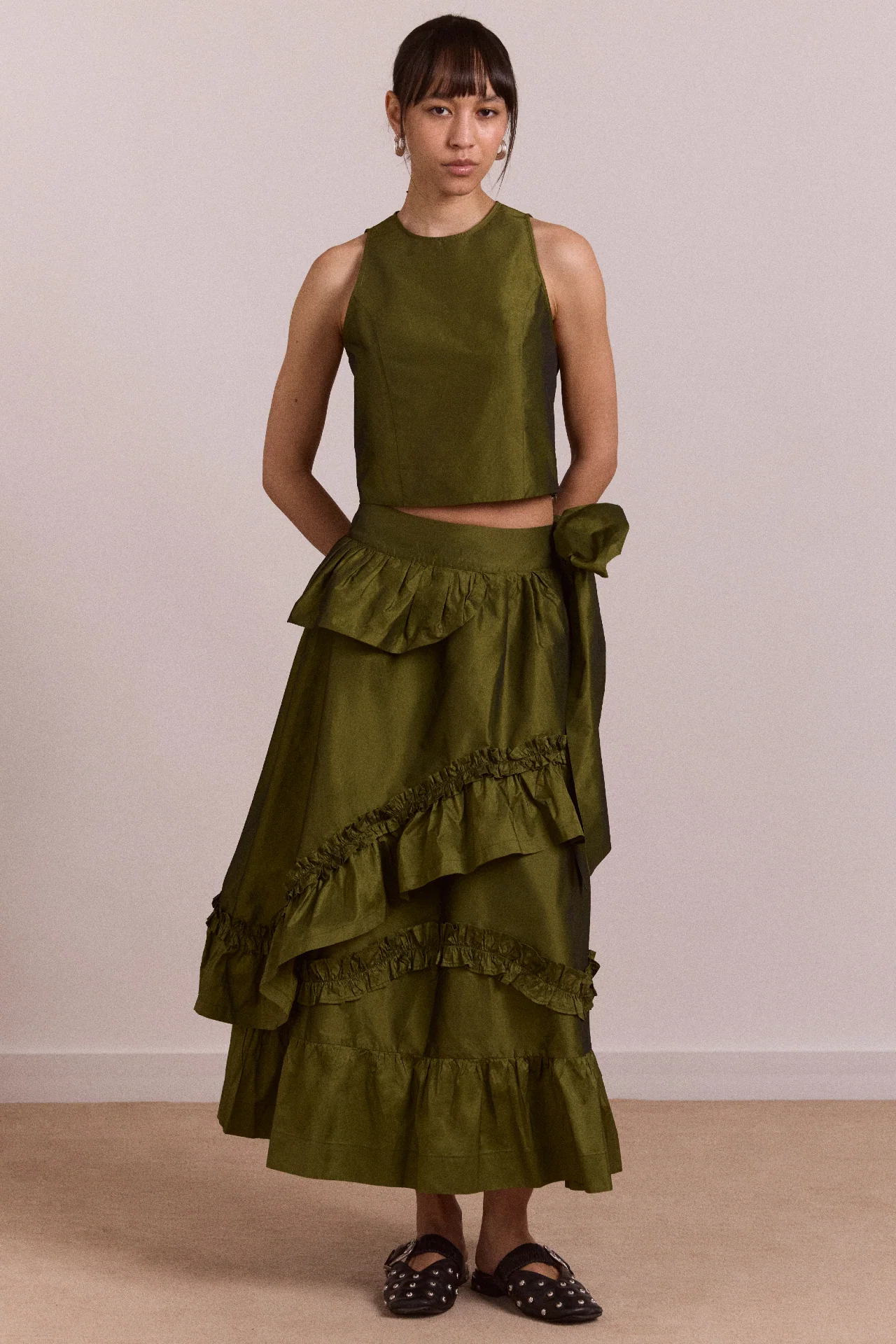 Constance Top - Olive - Image 3