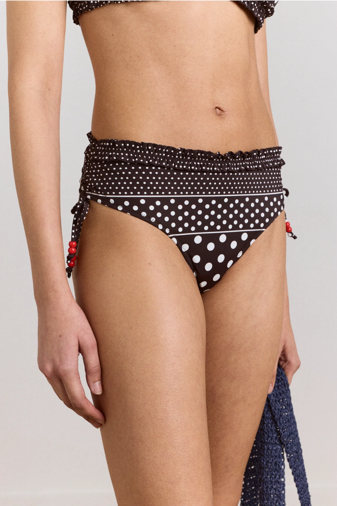 Cove Bikini Bottom - Spot Stripe Print - Image 6
