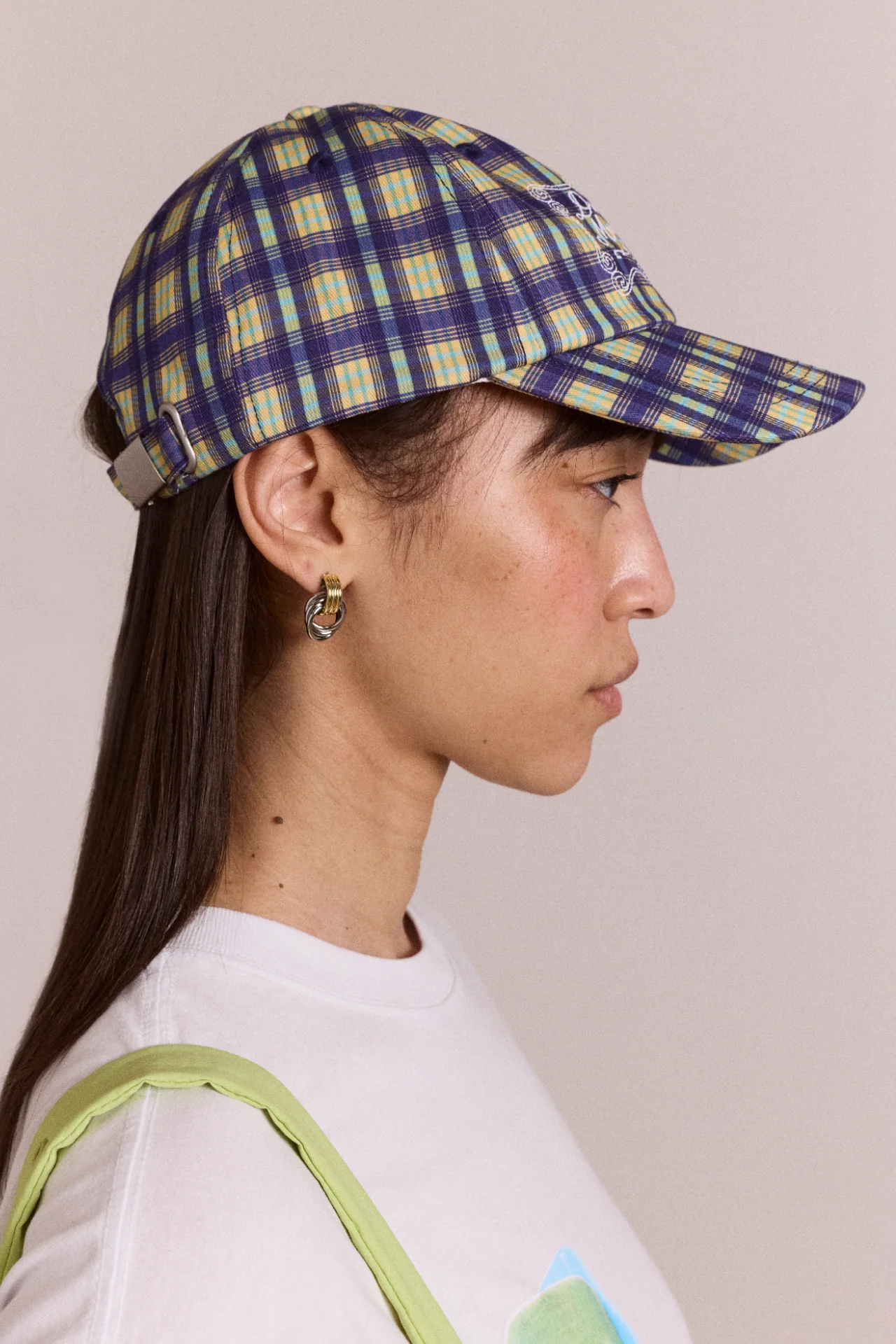 Damson Madder Cap - Tomboy Check - Image 2