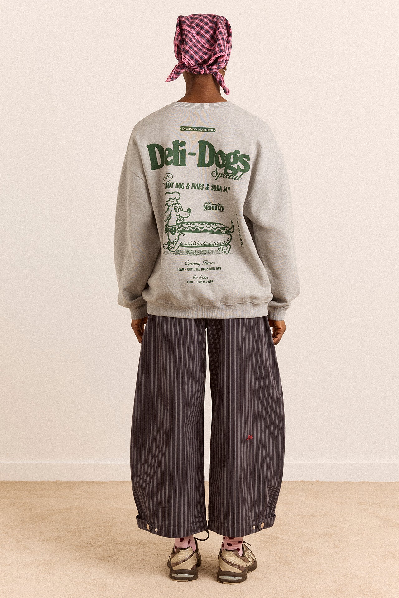 Deli Dog Sweatshirt - Grey Marl - Image 6