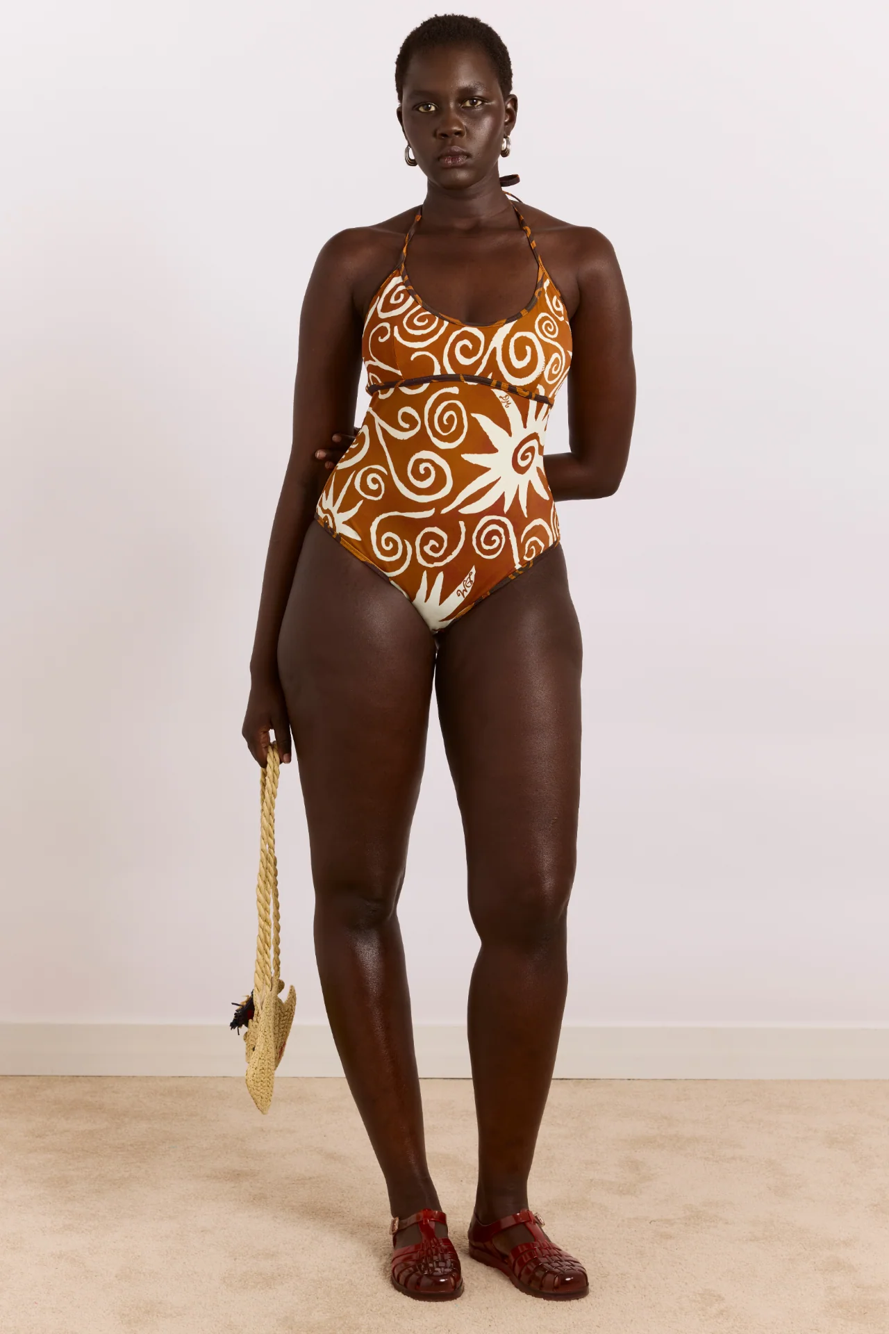 Della Reversible Swimsuit - Swirl Print - Image 3