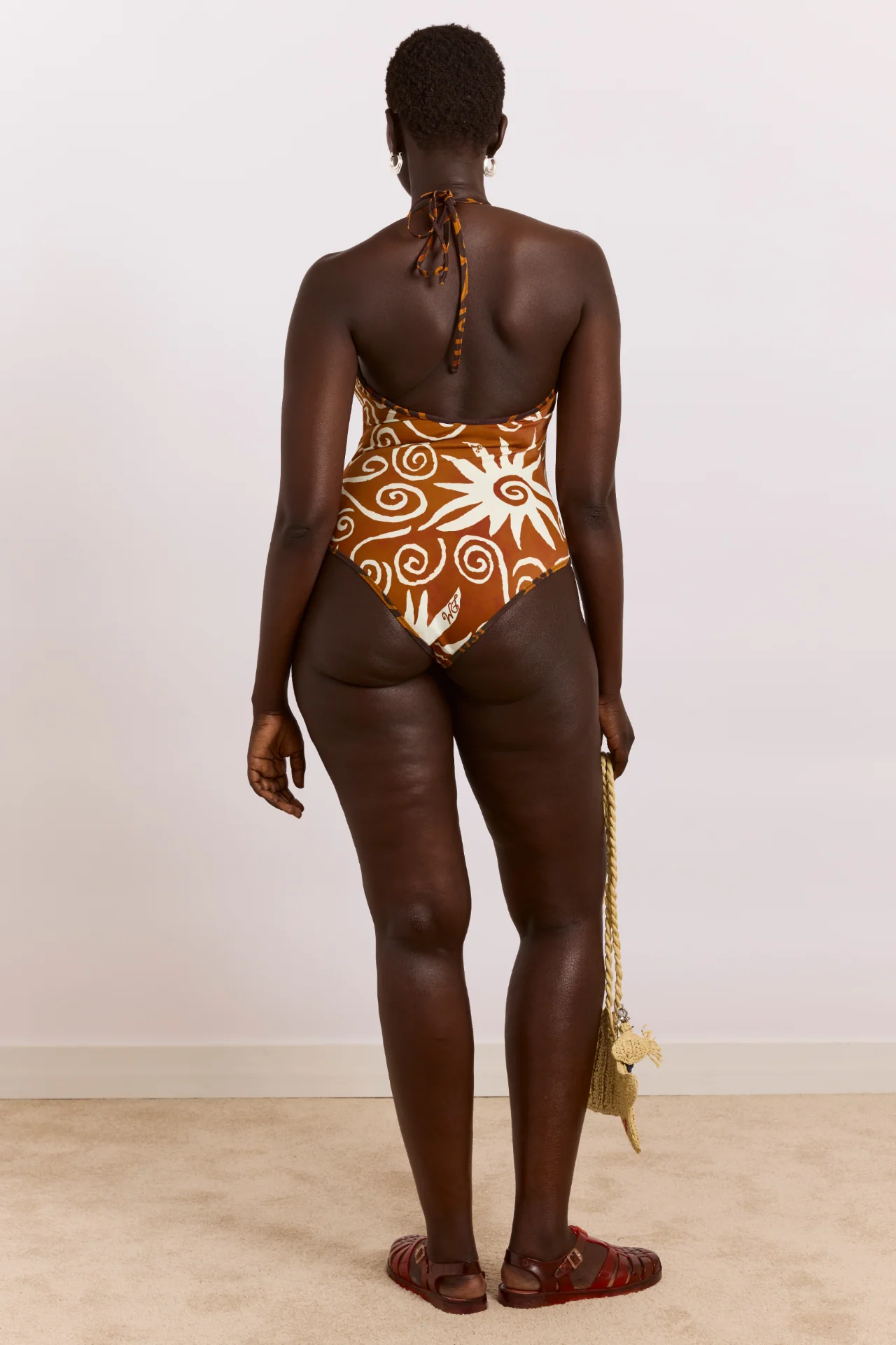 Della Reversible Swimsuit - Swirl Print - Image 8