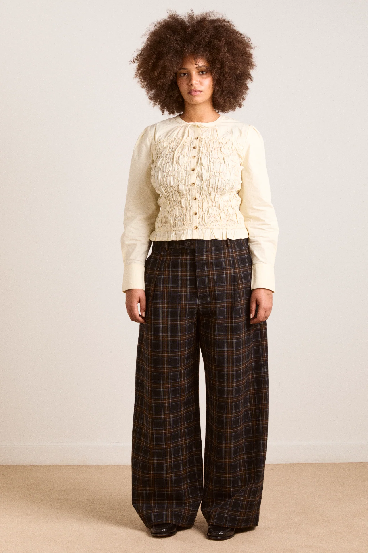 Elliana Smocked Cardi - Butter - Image 3