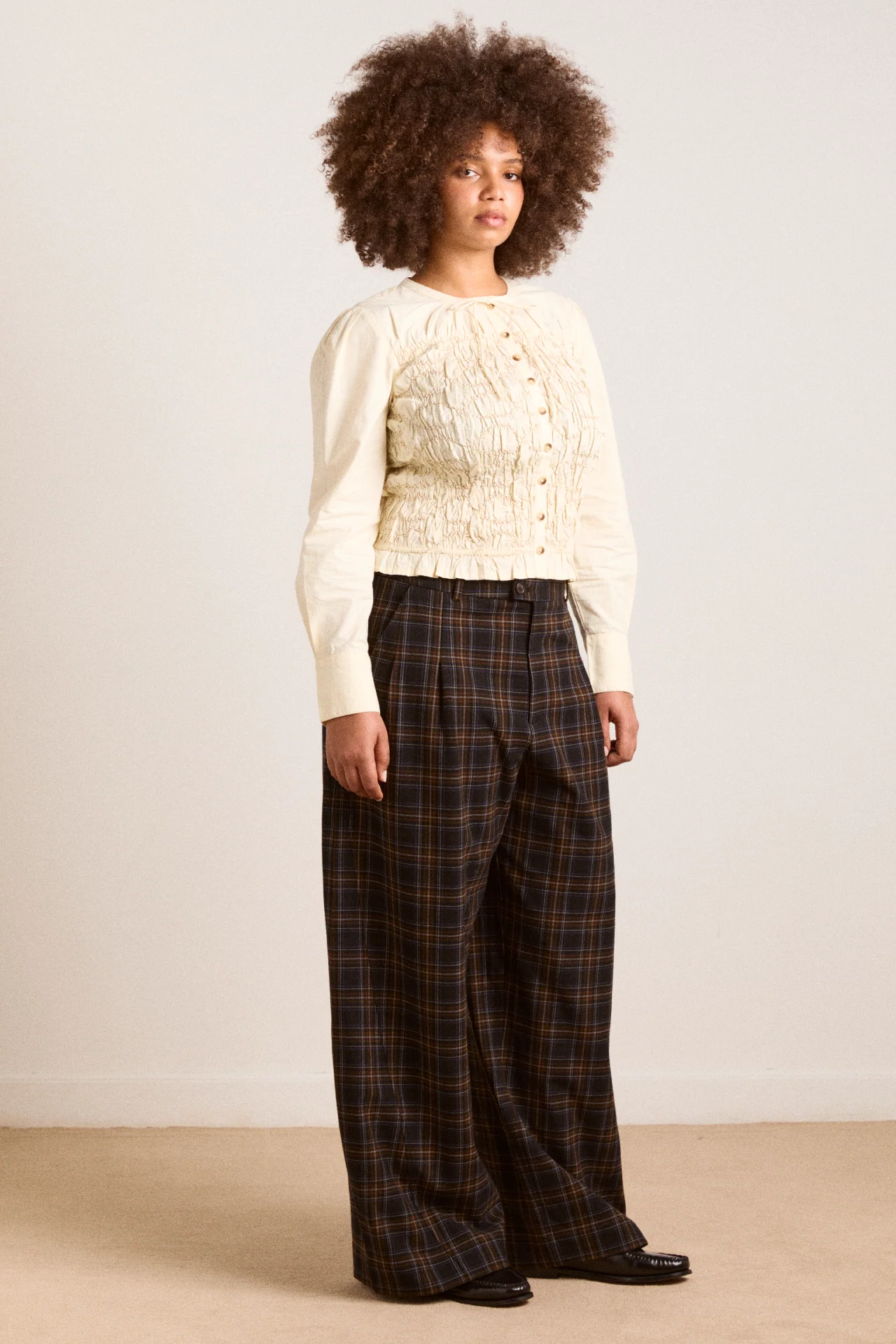 Elliana Smocked Cardi - Butter - Image 9