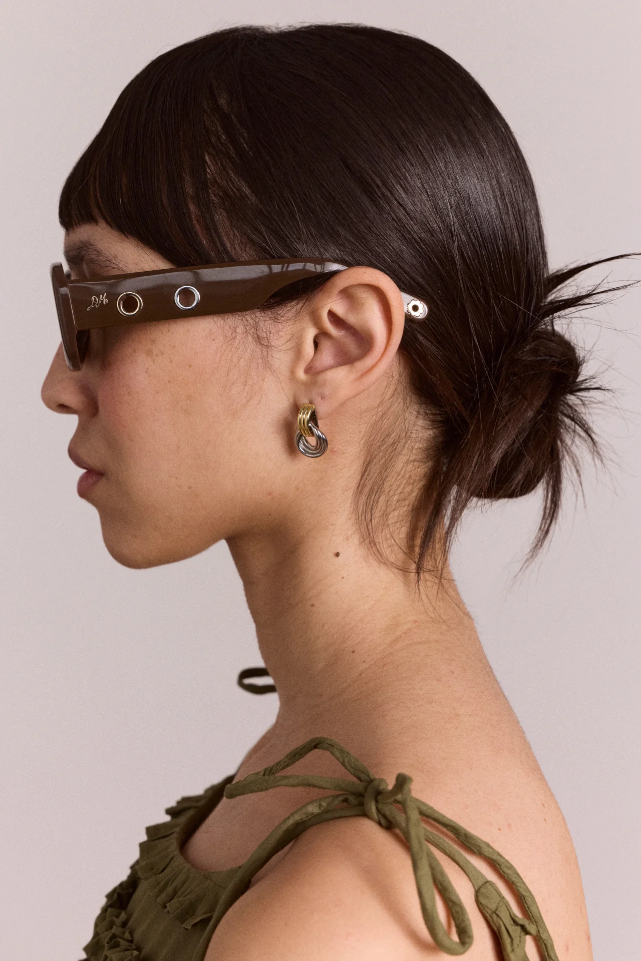 Faye Eyelet Sunglasses - Chocolate - Image 5