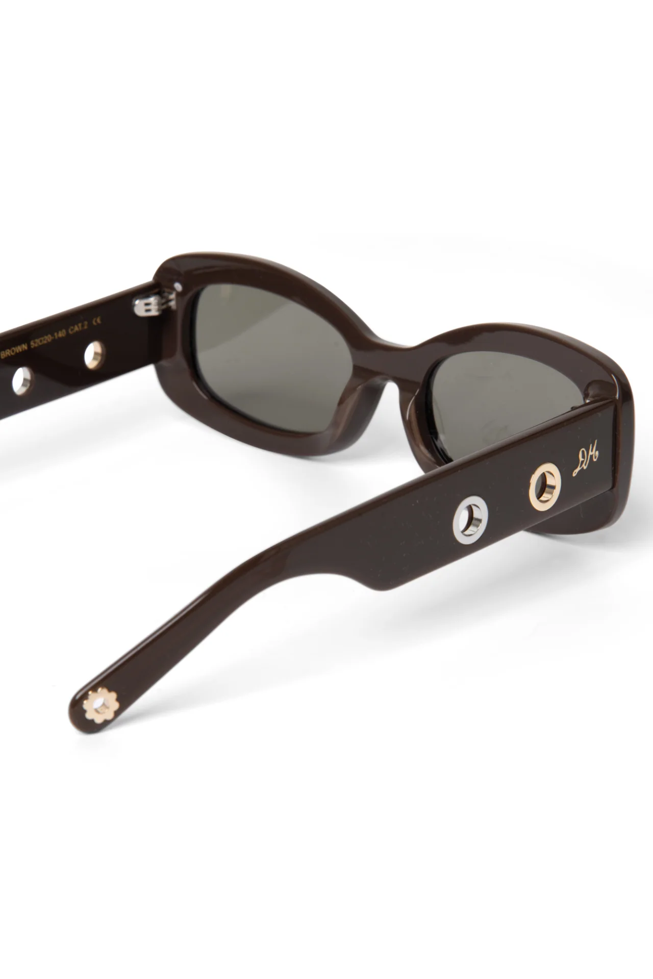 Faye Eyelet Sunglasses - Chocolate - Image 6