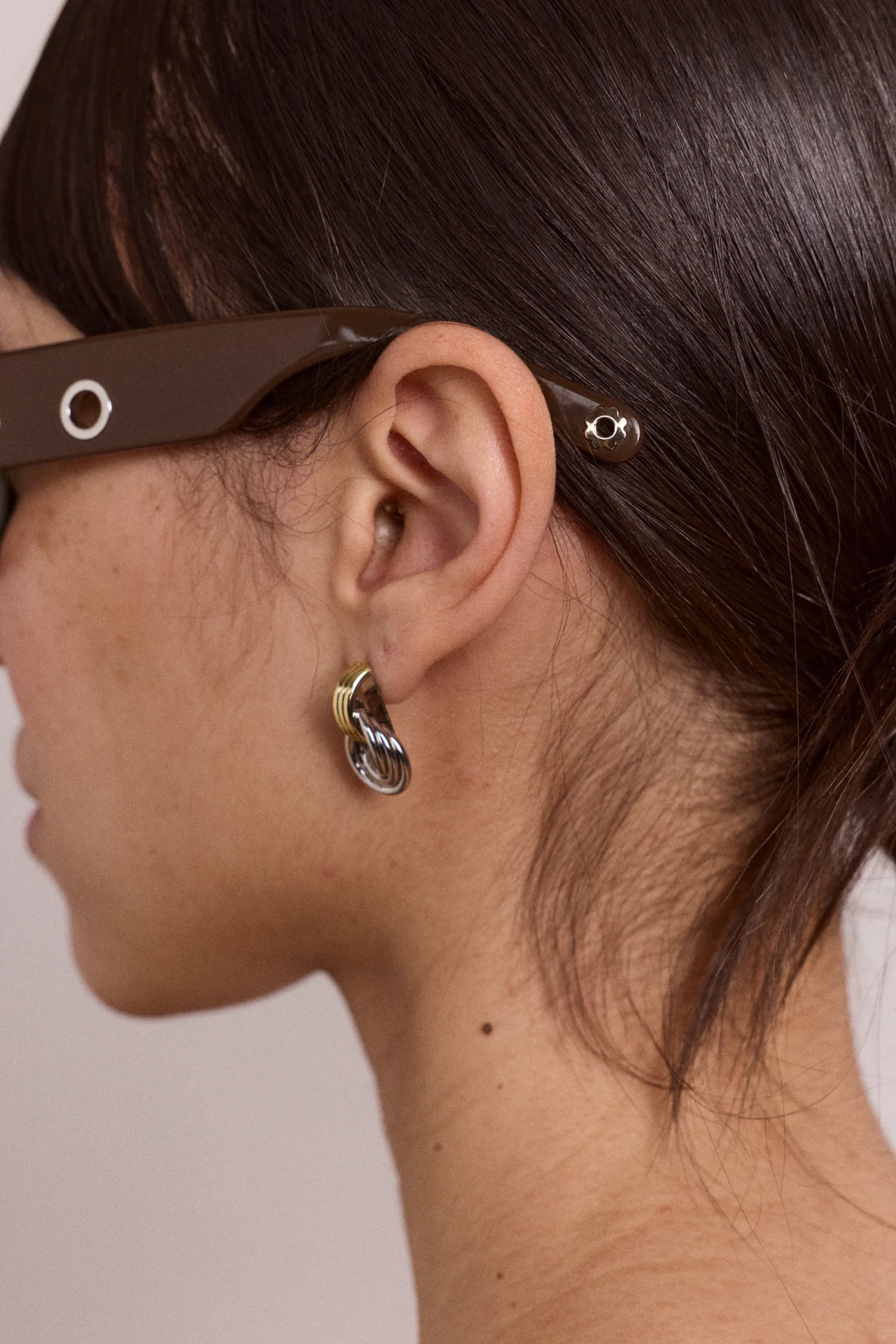 Faye Eyelet Sunglasses - Chocolate - Image 7