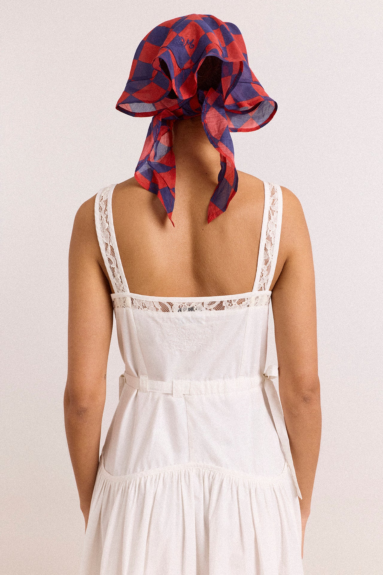 Frill Edge Headscarf - Harlequin - Image 2