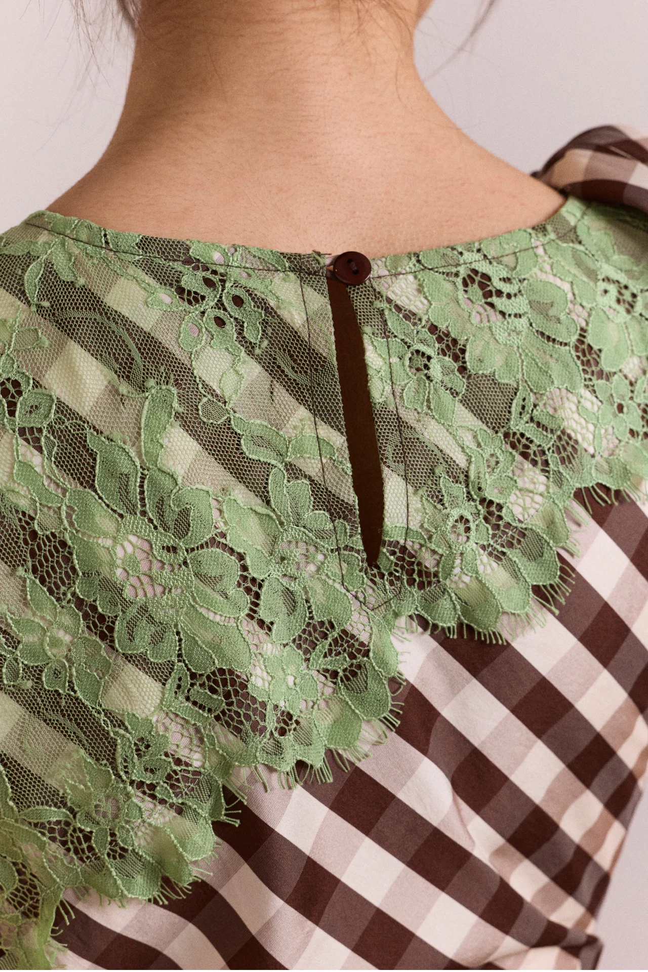 Gisele Midi Dress - Choc Check - Image 10