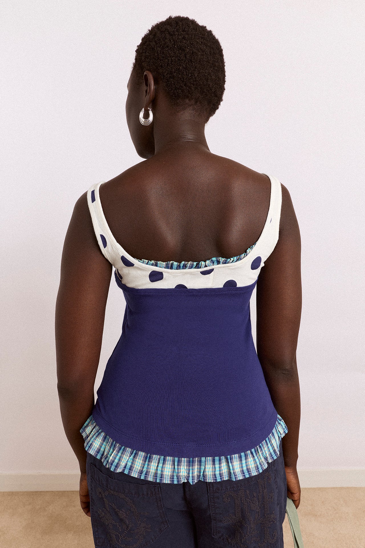 Idelle Jersey Top - Navy - Image 11