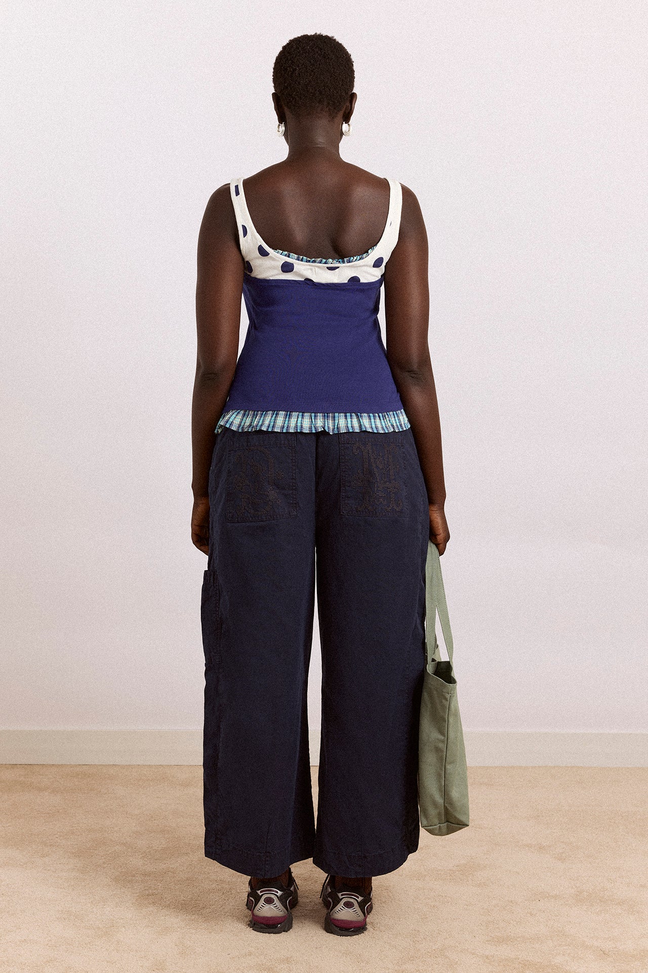 Idelle Jersey Top - Navy - Image 9