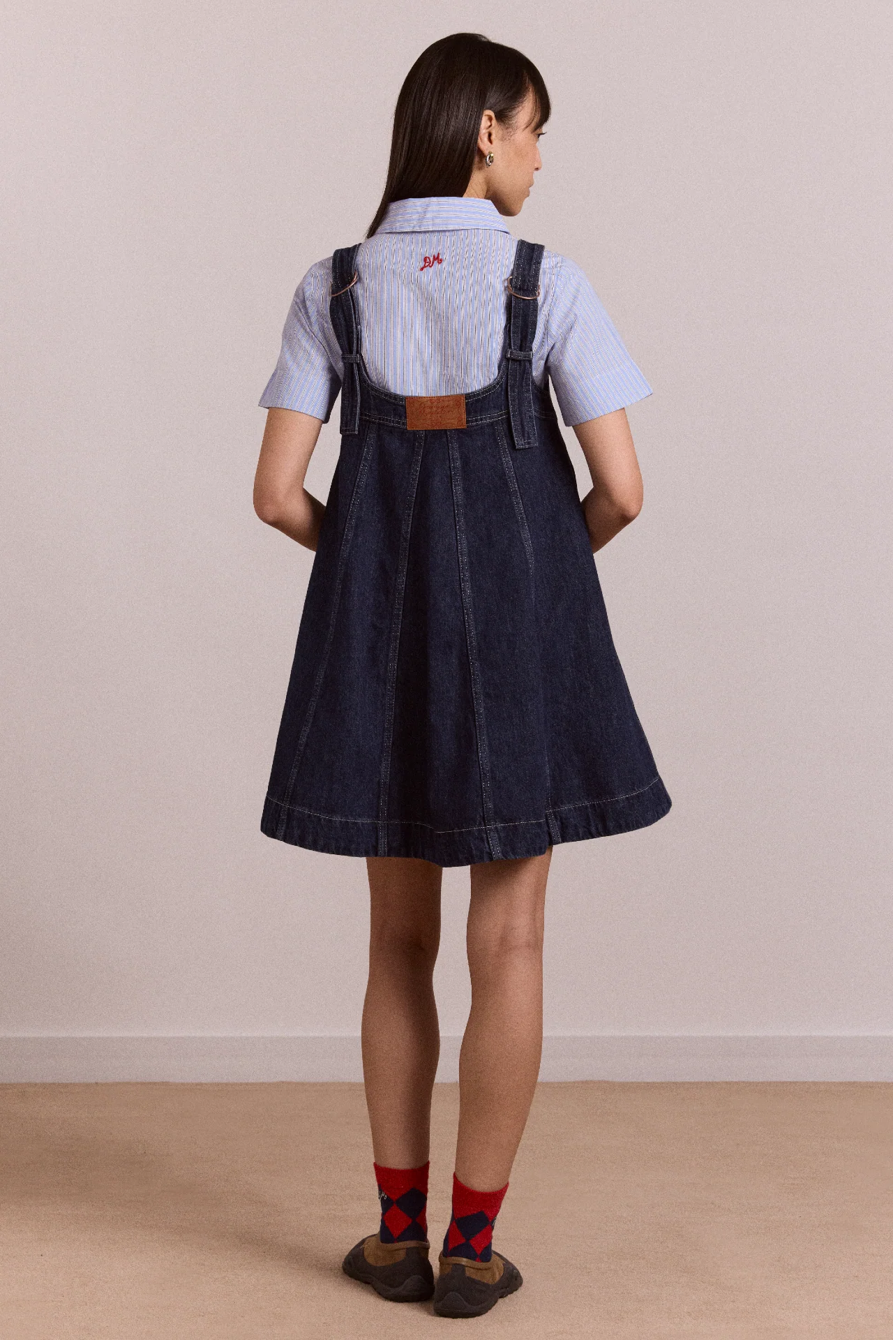 Immy Mini Dress - Dark Wash - Image 8