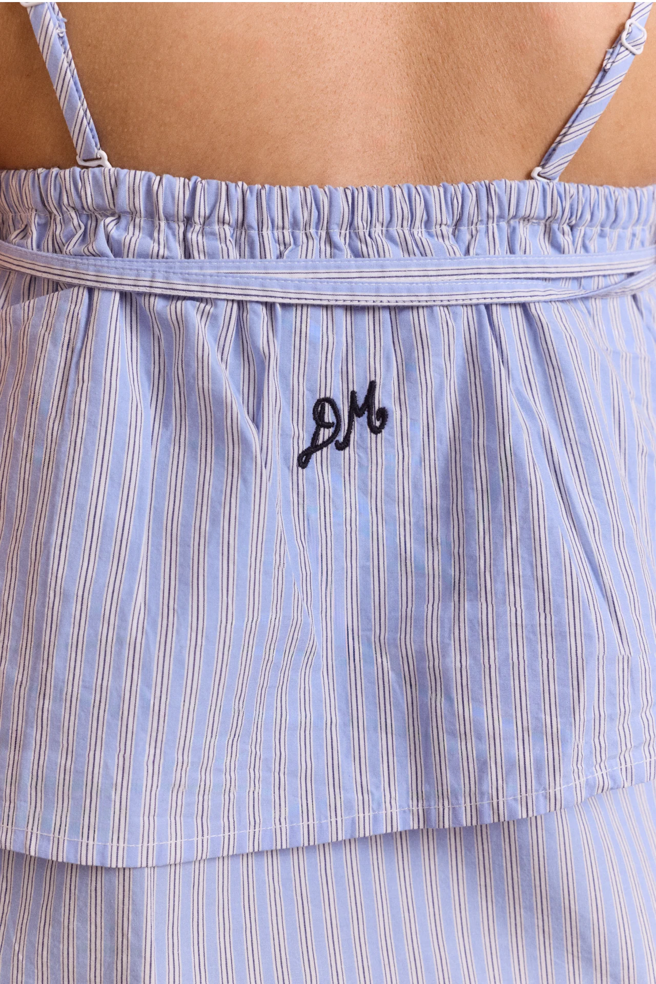 Inka Mini Skirt / Top - Blue Stripe - Image 15