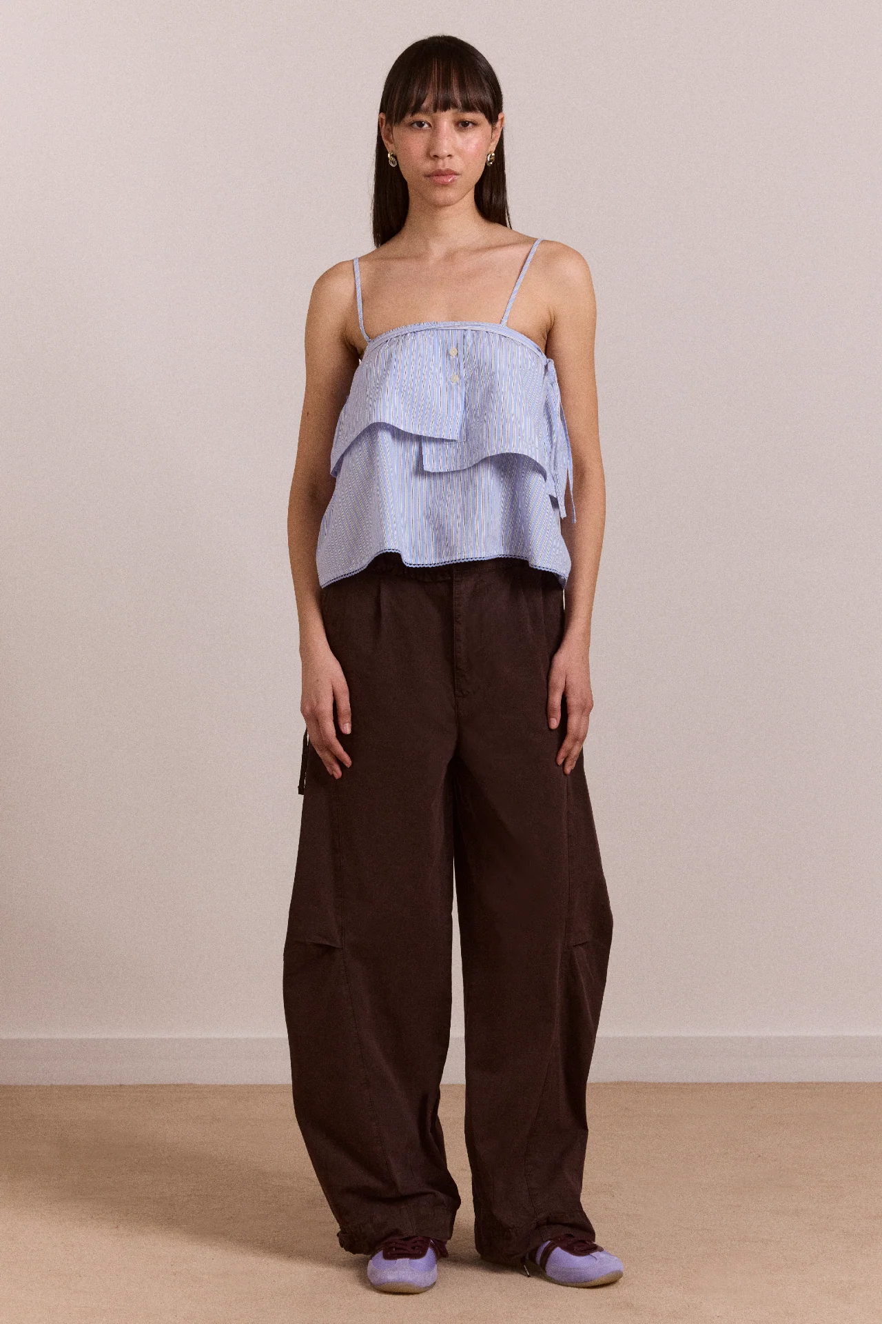 Inka Mini Skirt / Top - Blue Stripe - Image 5