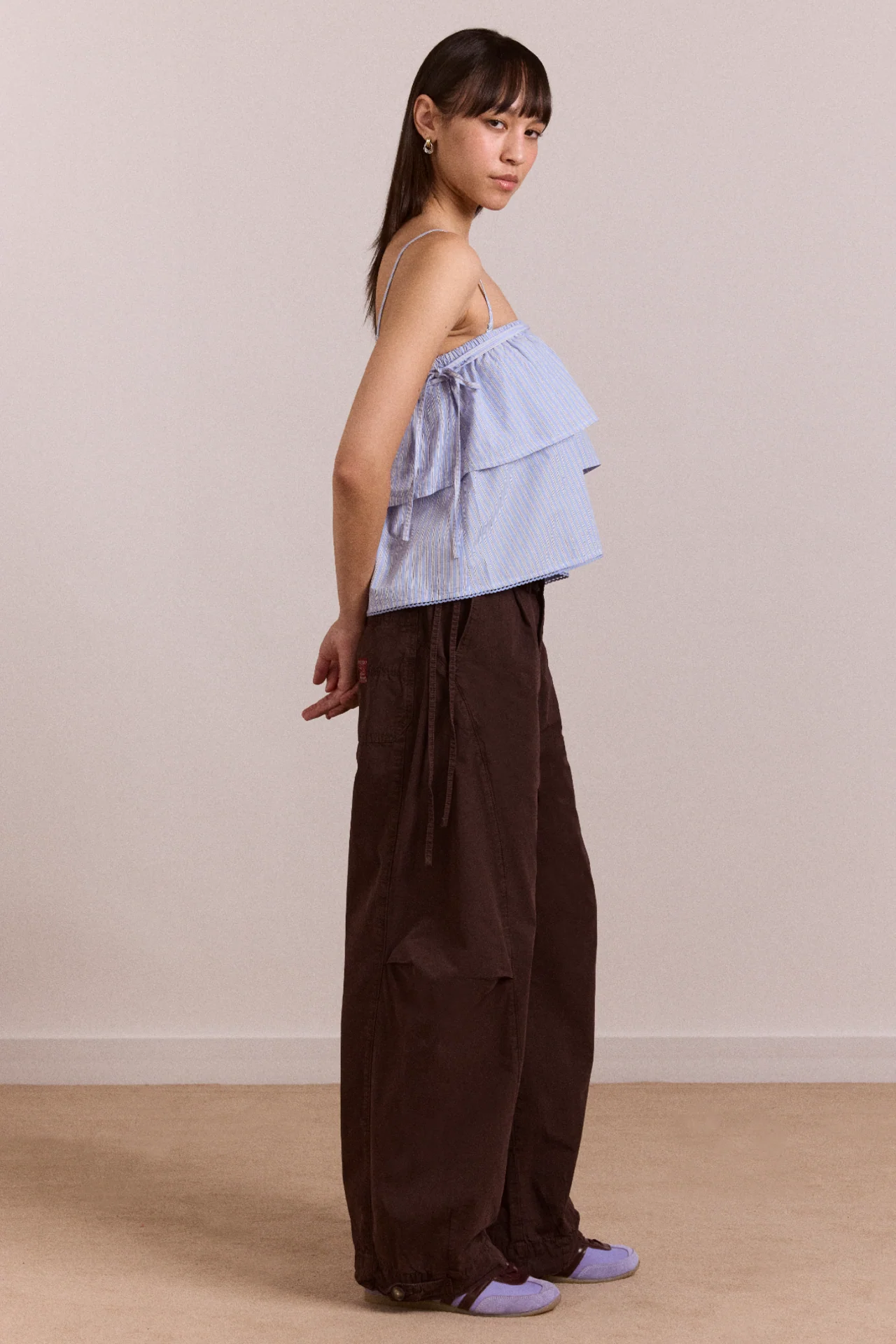 Inka Mini Skirt / Top - Blue Stripe - Image 7