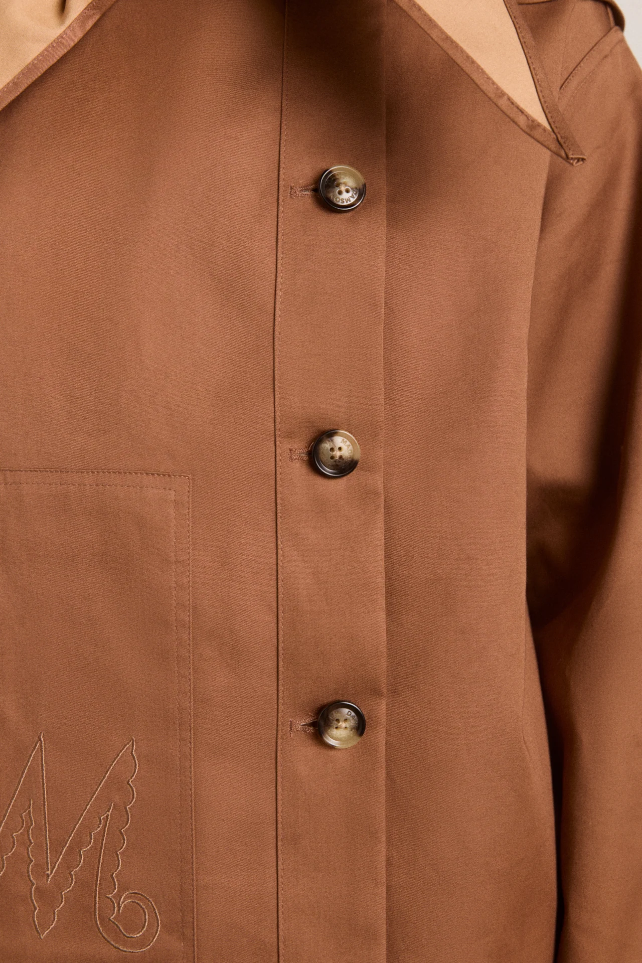 Reversible Jerry Crop Trench Coat - Camel Spot - Image 20