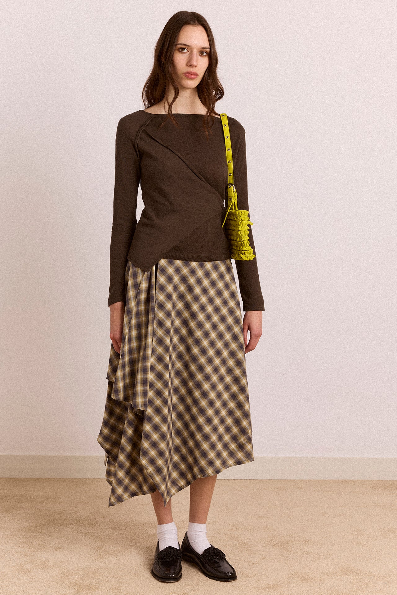 Katana Hanky Midi Skirt - Cardamon Check - Image 3
