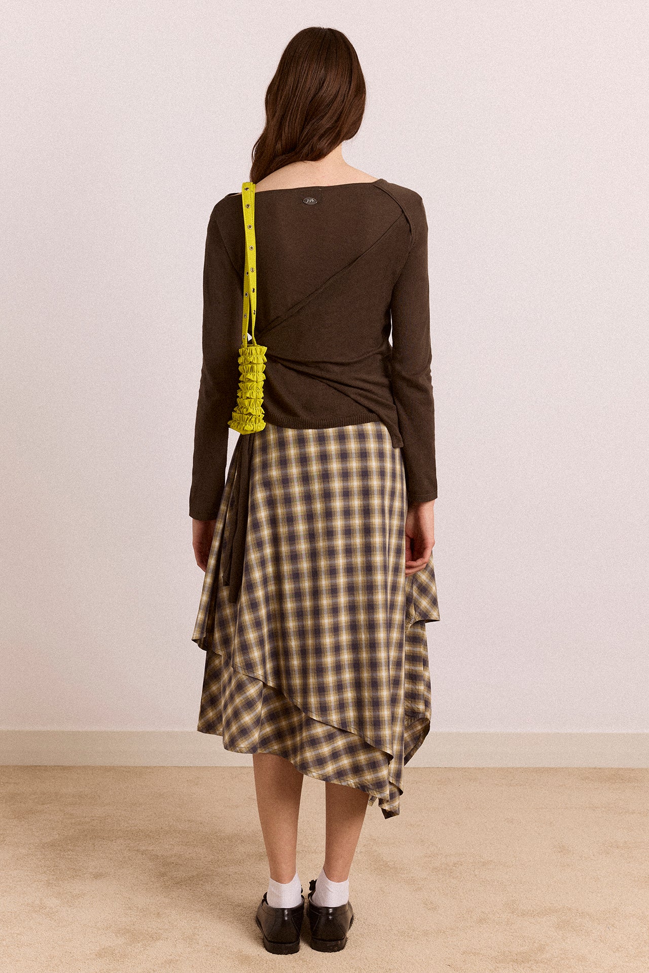 Katana Hanky Midi Skirt - Cardamon Check - Image 5