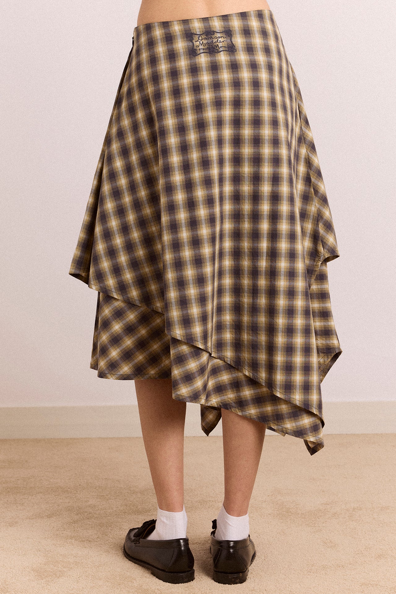 Katana Hanky Midi Skirt - Cardamon Check - Image 6