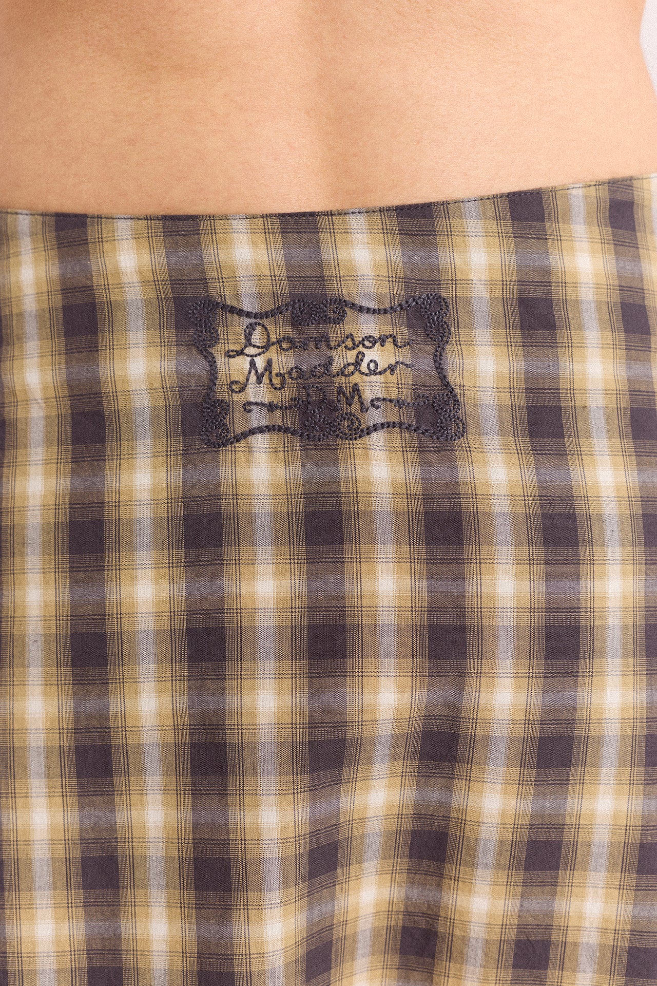 Katana Hanky Midi Skirt - Cardamon Check - Image 7