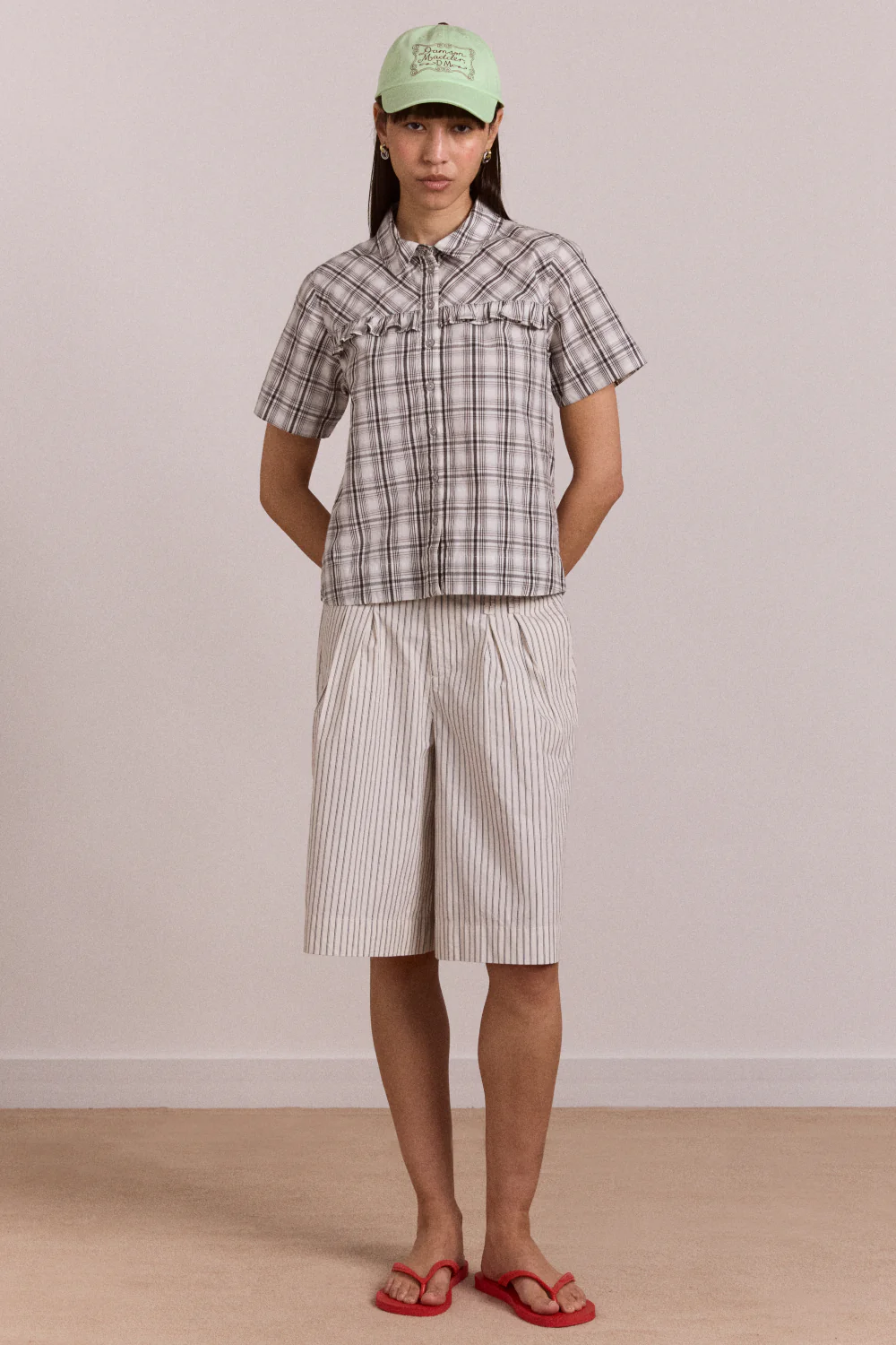 Kirby Shirt - Greyscale Check - Image 2